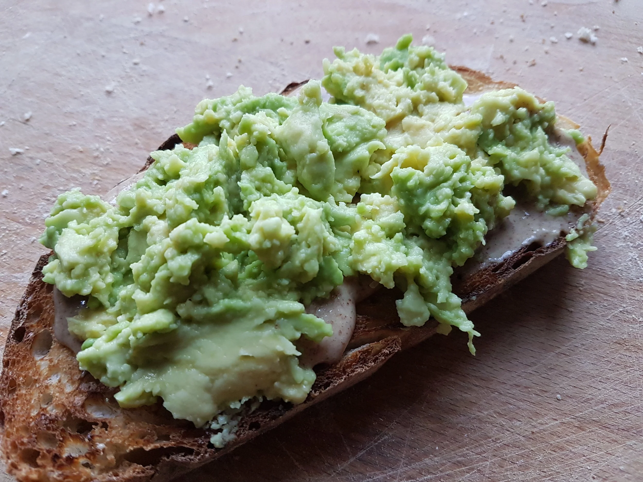 Avocado & Nut Butter on Sourdough Toast 