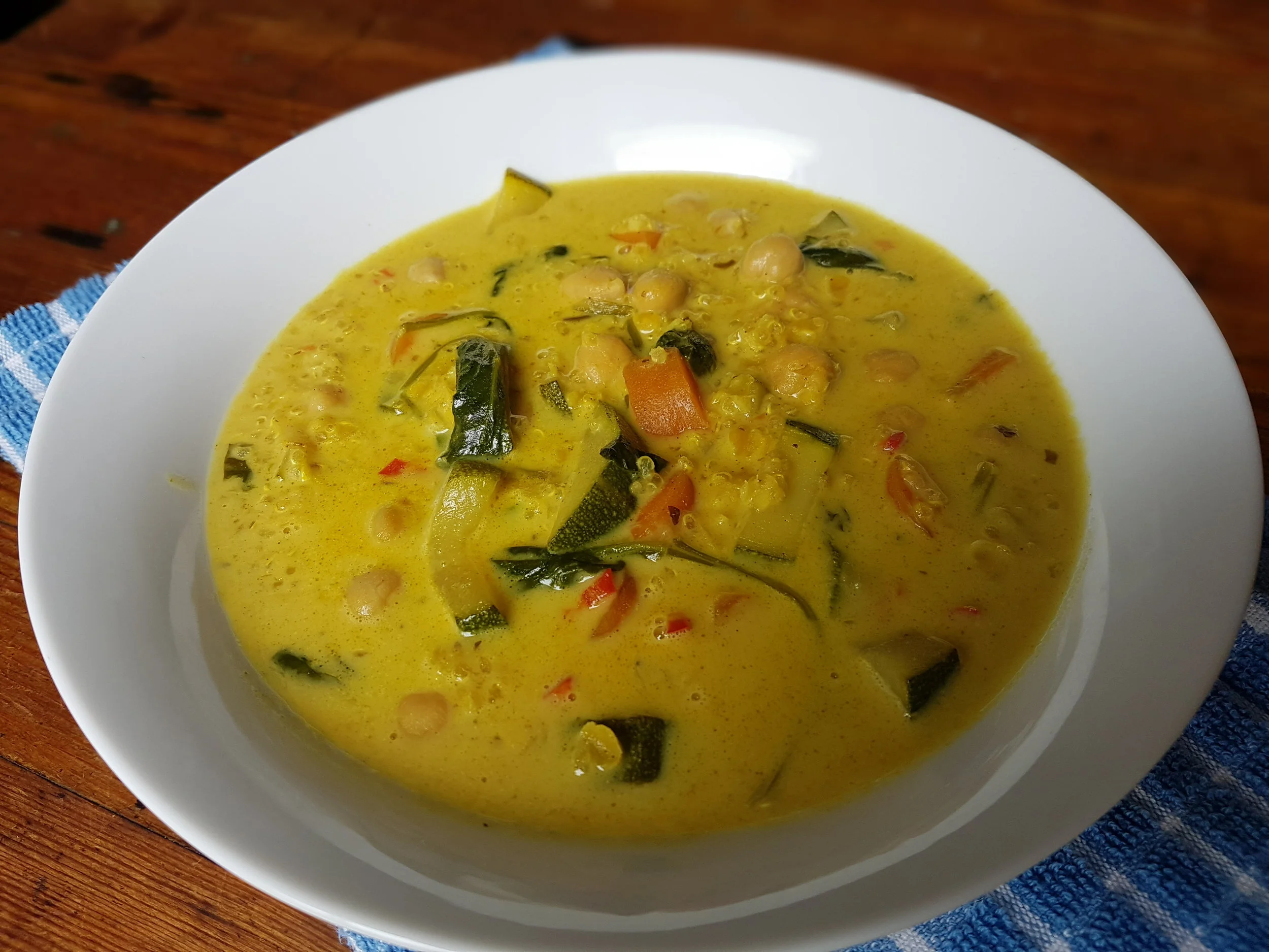 Lentil, Chickpea and Quinoa curry