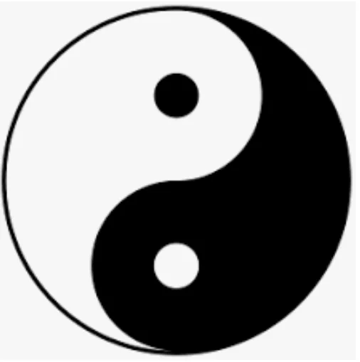 Tai Chi / Taiji symbol demonstrating the idea of duality in oneness