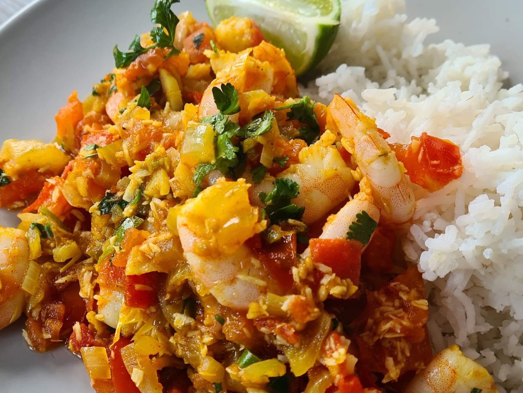 Sweet &amp; Zingy Prawn Curry