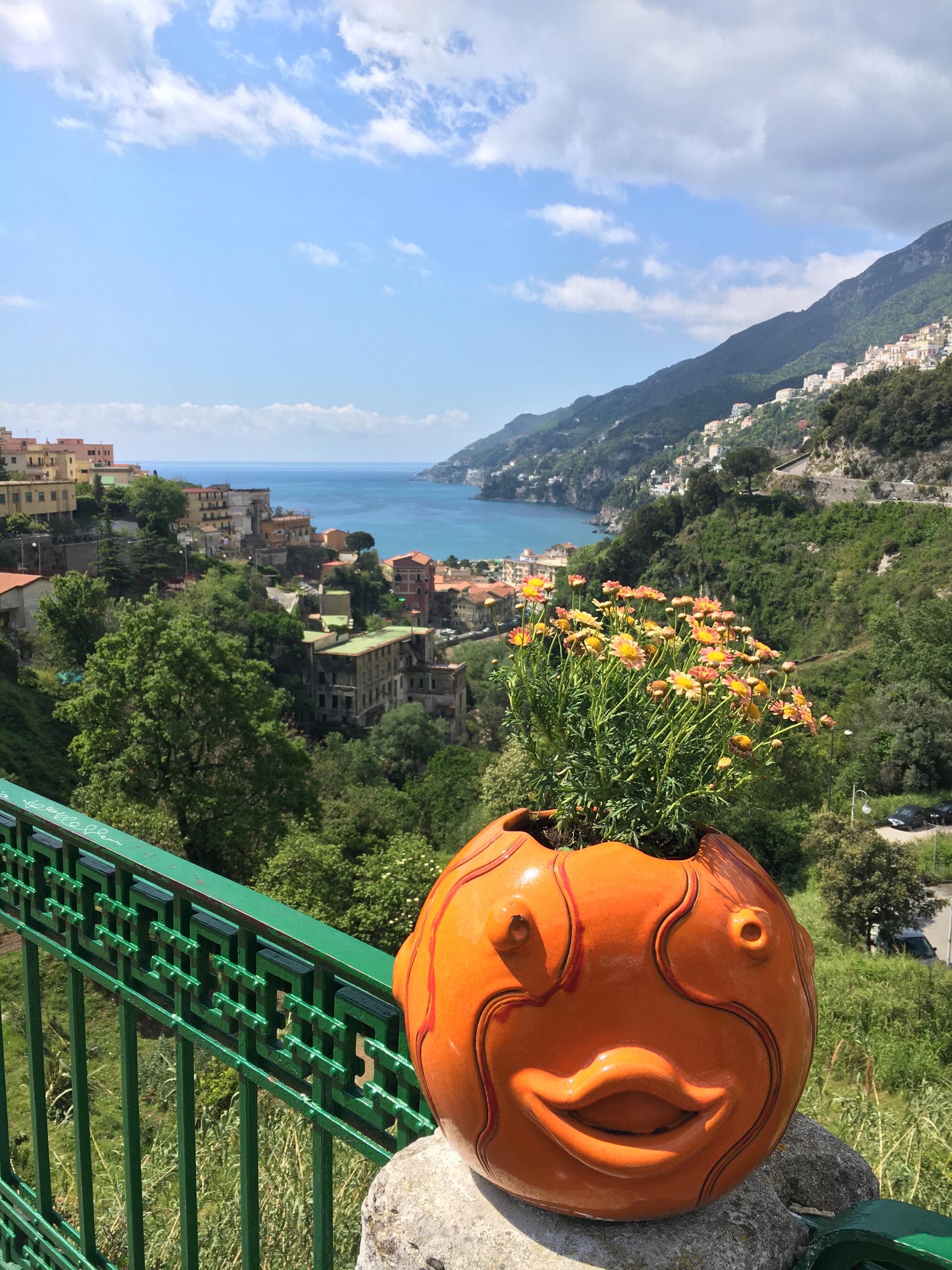 View of the beautiful coast from Vietri
