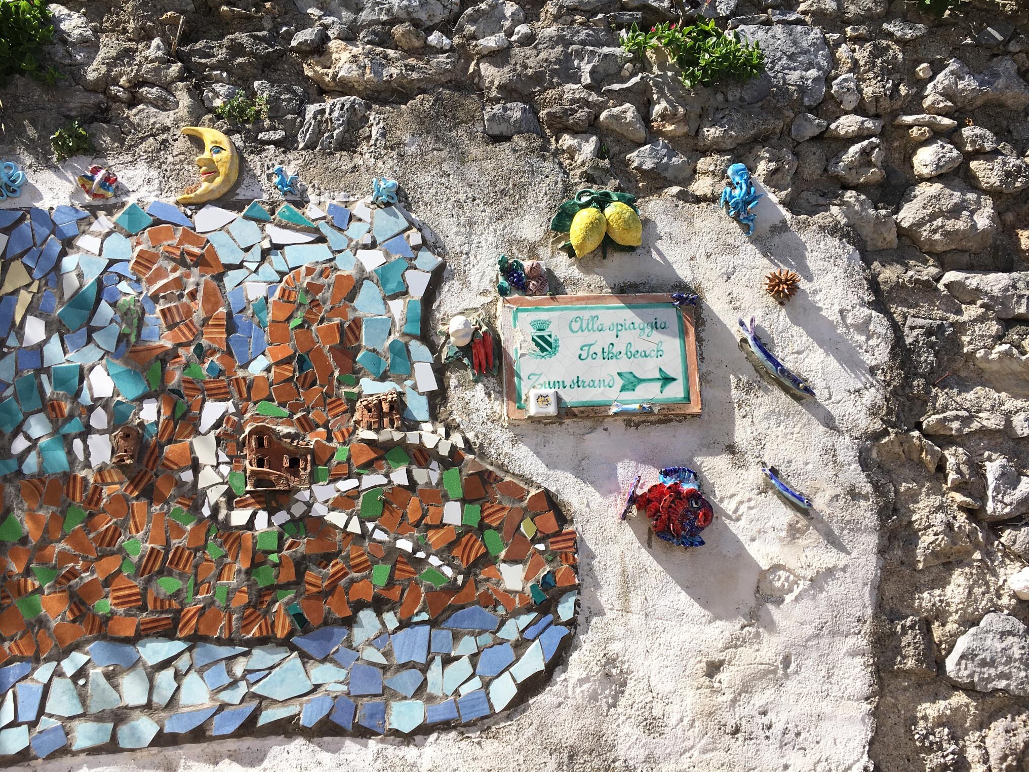 Michele's ceramica art at Praiano