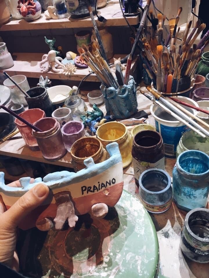 I was tasked to paint this boat and others