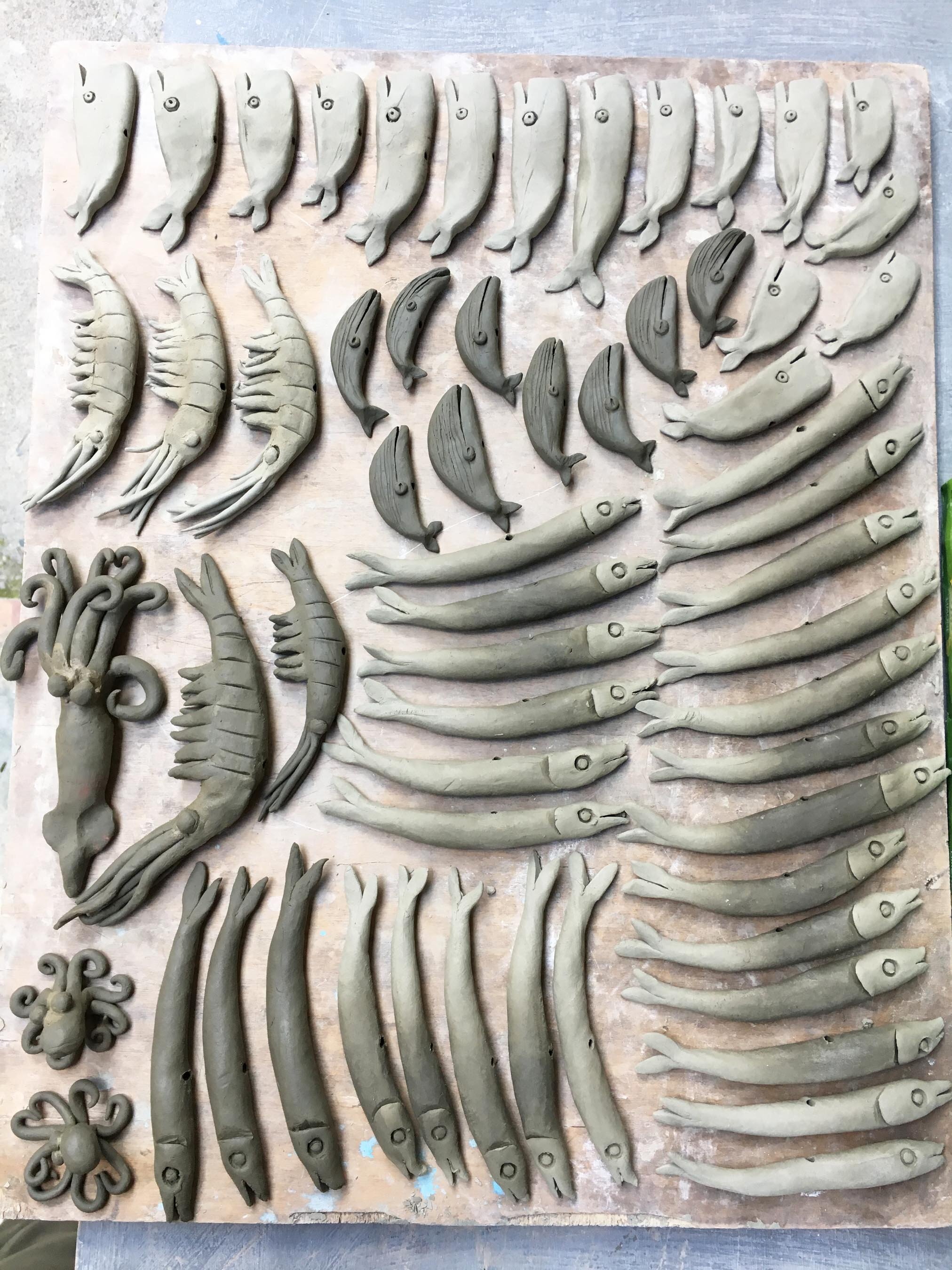 I get to create new ceramics