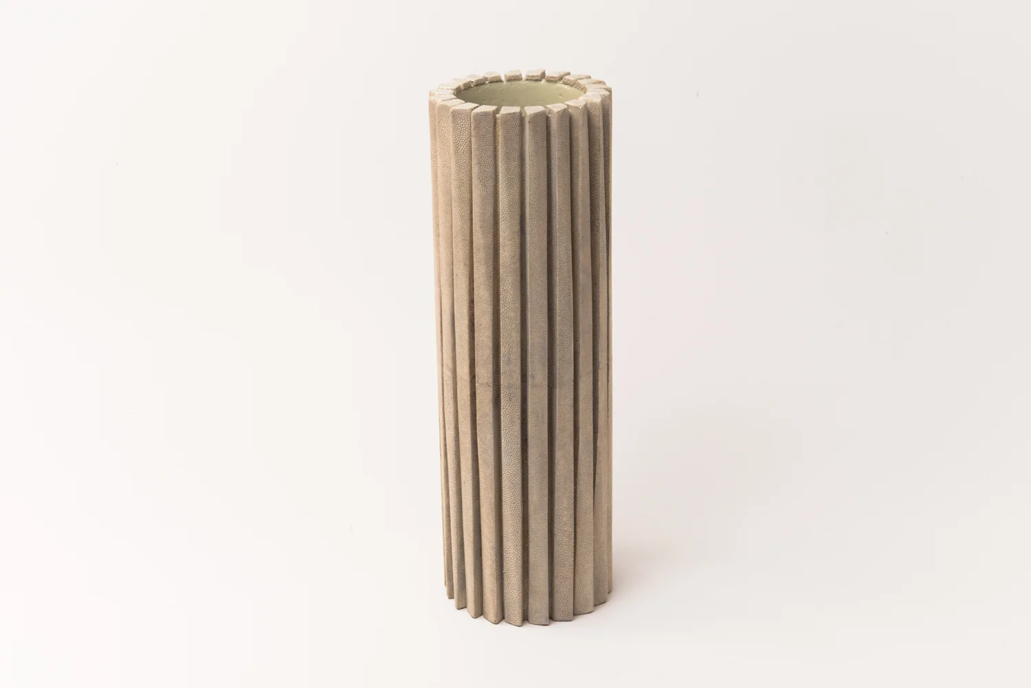 Fluted Cylinder Vase