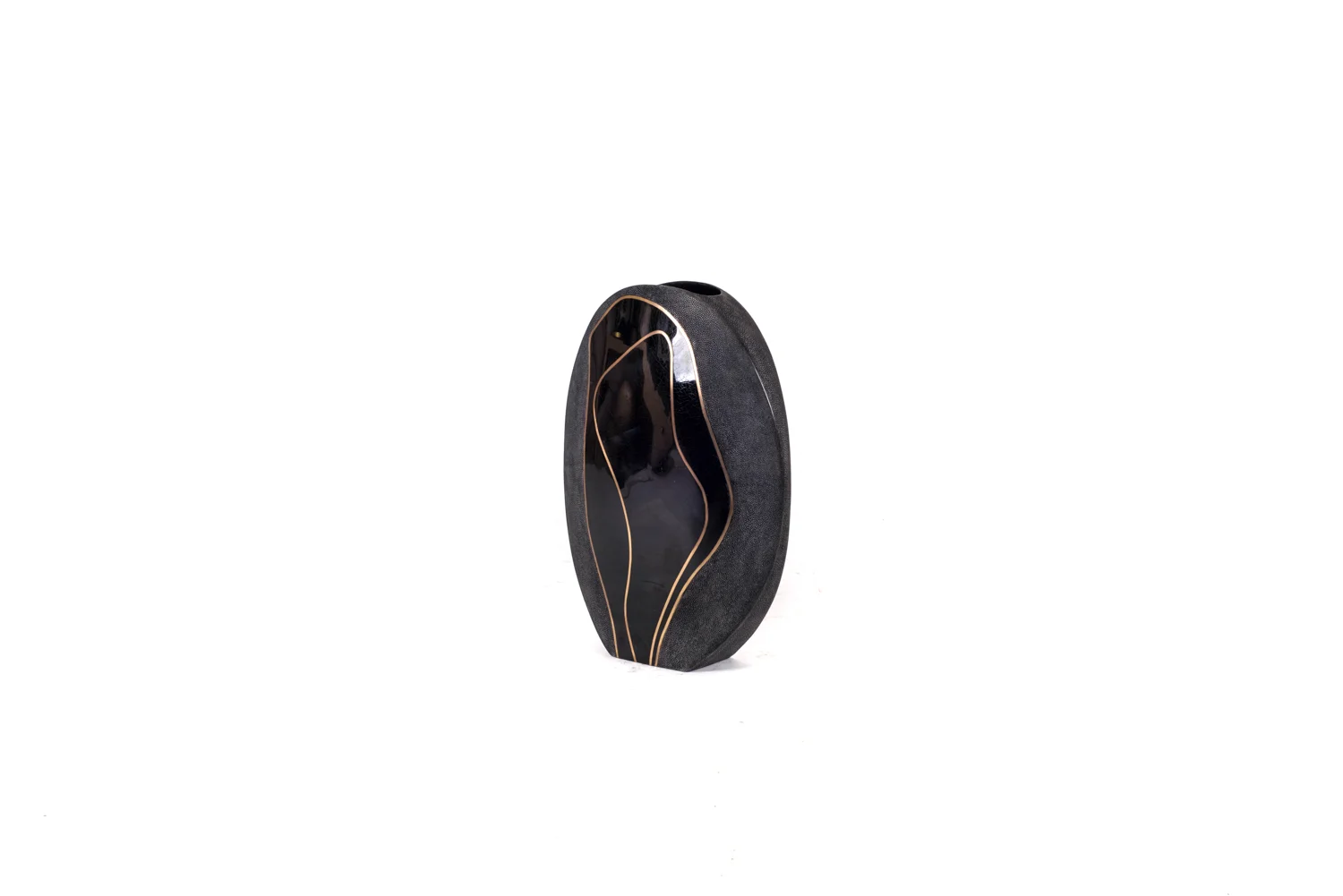 Cocteau Vase Oval, Mix Inlay M-L