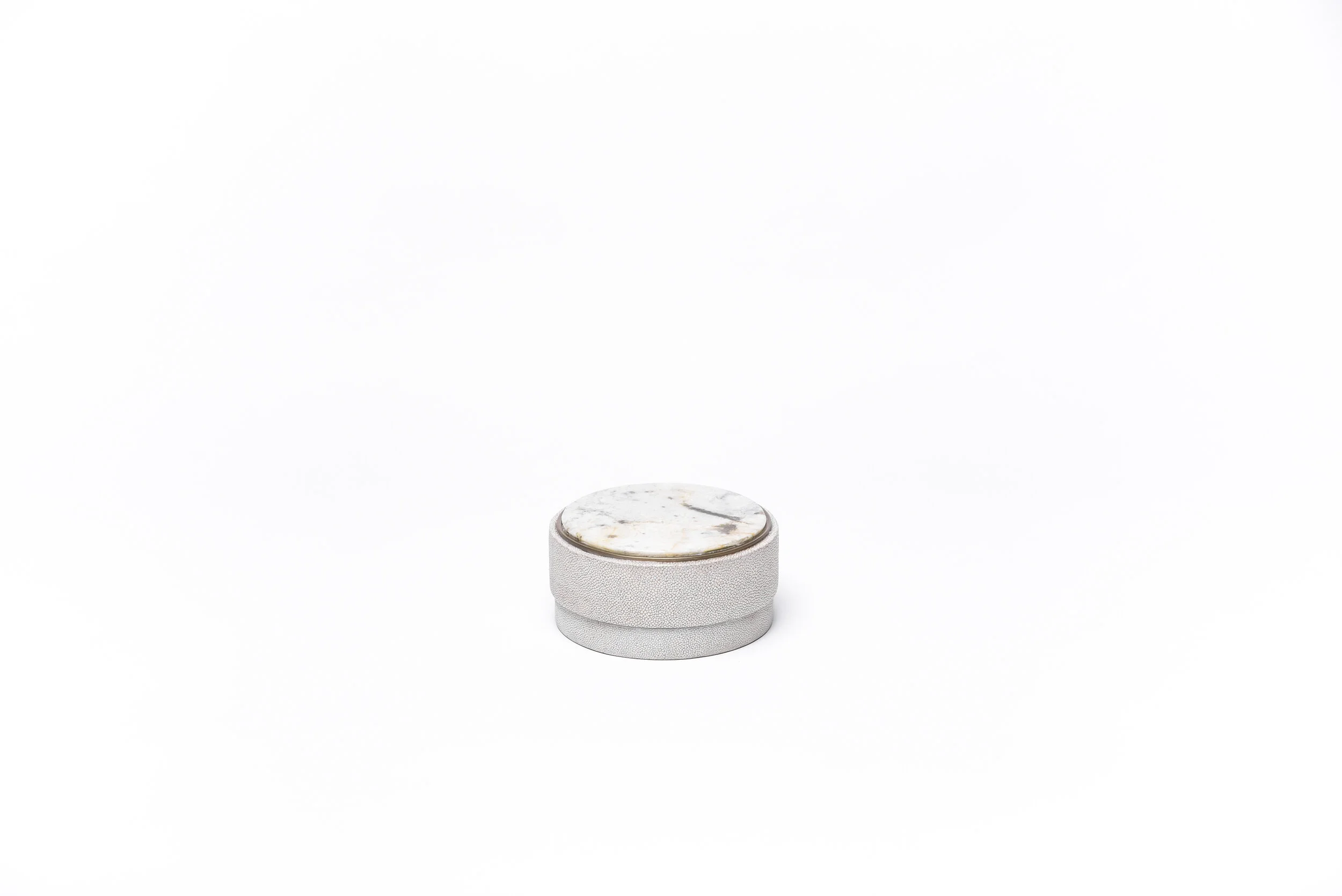 Semi Precious Stone Round Inlaid Boxes