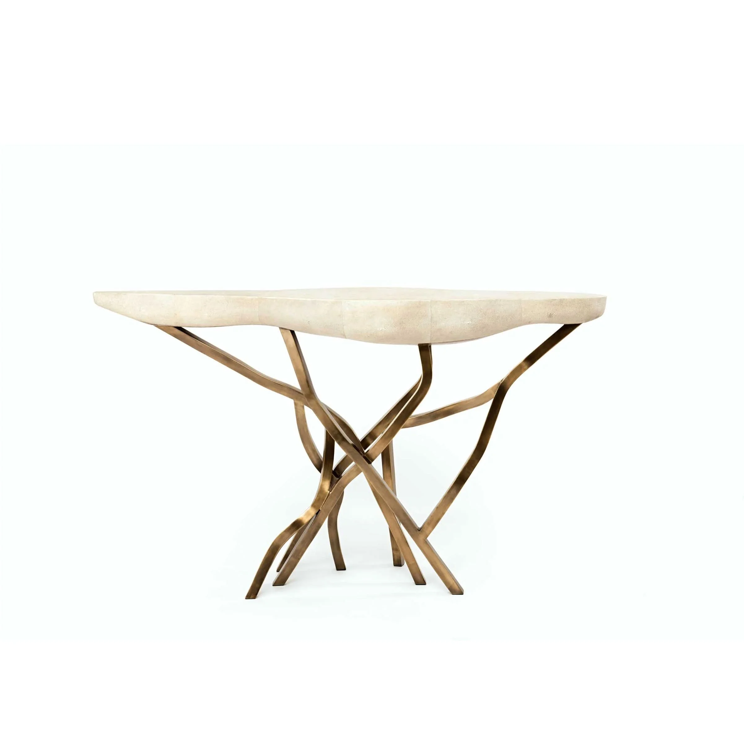 Acacia Console Natural Shagreen