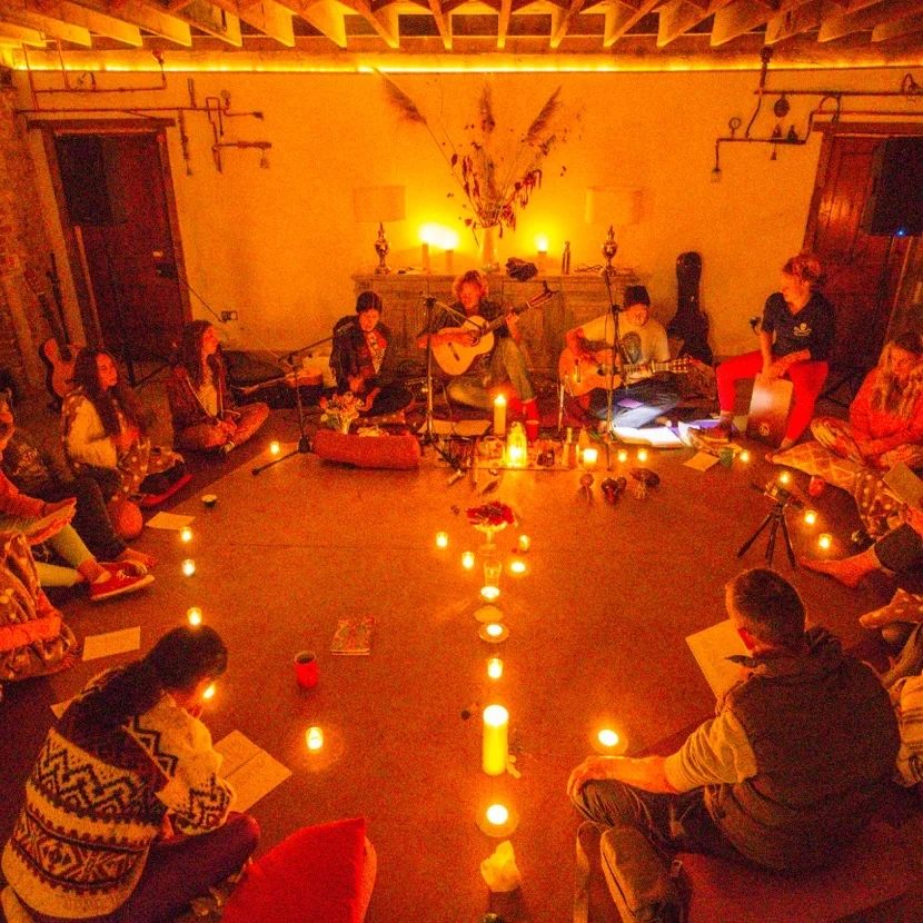 MOSHI AND GEORGE SINGING CIRCLE You are invited to join together in a healing circle for an encounter with our sacred hearts through music, song, prayer, meditation and laughter. Joined in intention and with song and prayer as our bridge between worlds we will create together a healing field of love, appreciation and gratitude for this gift of life we are blessed with. Moshe and George bring a blend of both experience and training in Classical guitar, indigenous traditional music, voice work, medicine work, meditation and Transpersonal group work. They bring songs and prayers to share from many traditions, as well as their own. They are honoured to be joined by Aura Rascon on the Bansuri - Indian bamboo flute, who has trained extensively with the great living master of Hindustani Classical music and Bansuri virtuoso - Hariprasad Chaurasia; and by Erika Tourell who brings many years of teaching and deep immersion in the vocal traditions of yoga and plant medicine. Please bring music, prayers words or stories you might wish to share, or just enjoy, relax, heal, celebrate and transform in the space we create together. Circle of Life is a medicine circle where the medicine is what lies in our hearts. Whilst there is no use of any form of plant medicines, our circle is a direct link with the ancient ways of our Grandmothers and Grandfathers and we honour both the the sacred plant and spirit traditions of our ancestors. “The Power of the World always works in Circles.” - Nickolas Black Elk