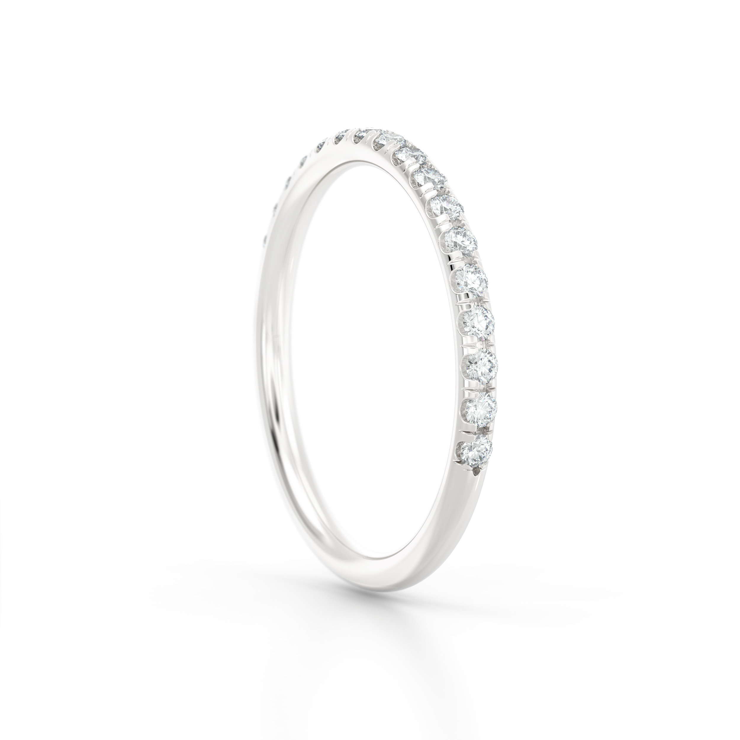 Split claw diamond eternity ring | Hatton Garden