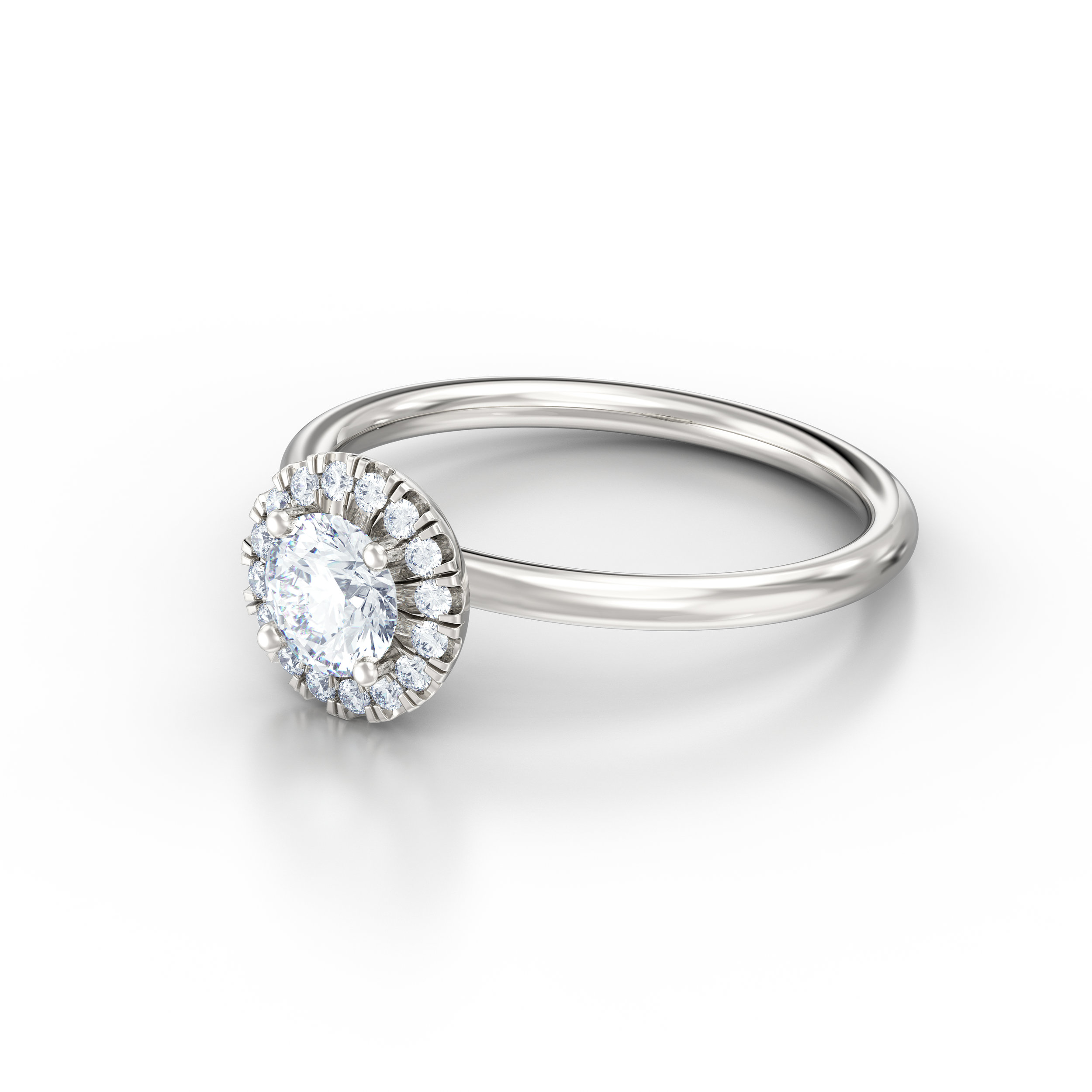 Diamond Halo Engagement Rings | Hatton Garden Jewellers