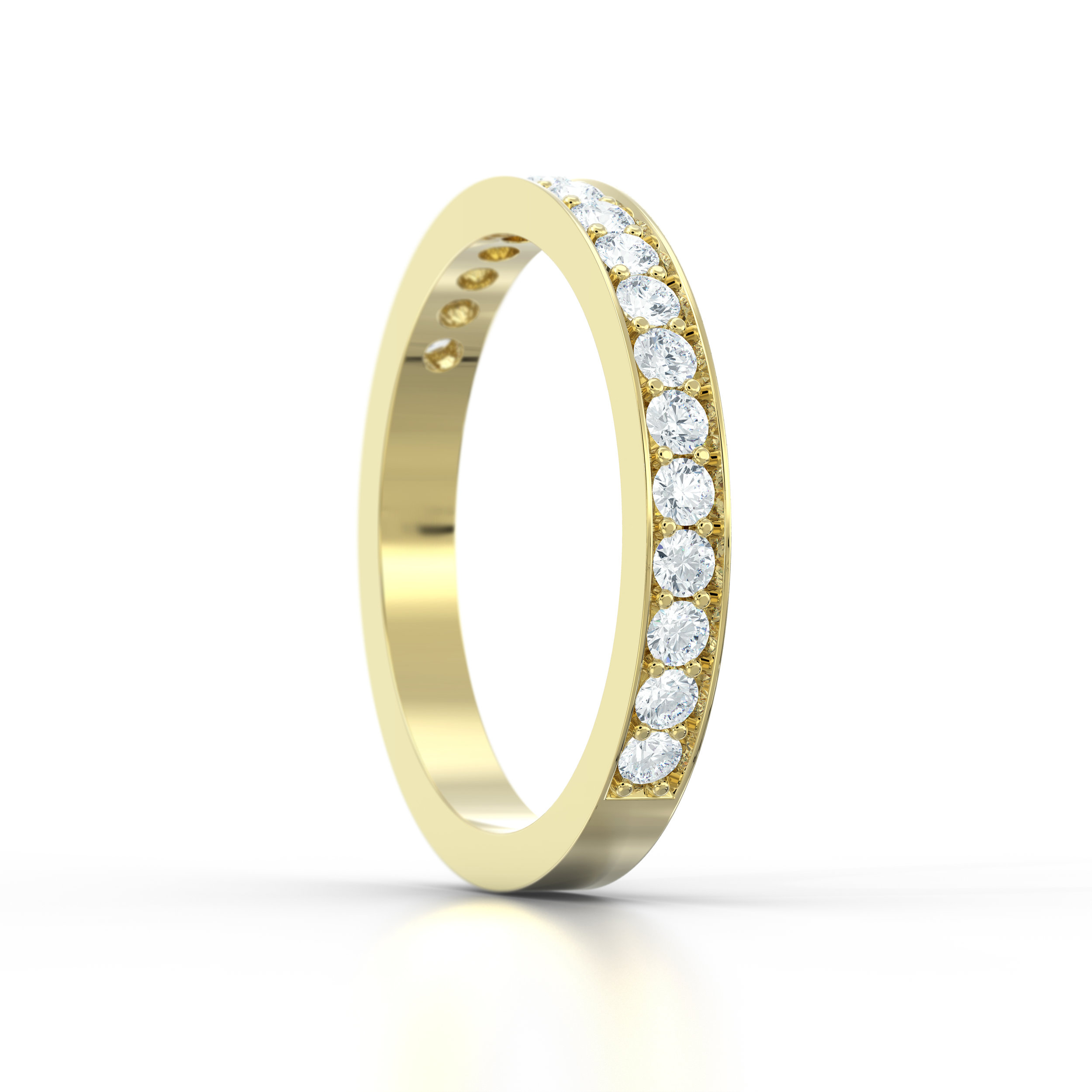 Pave set eternity ring