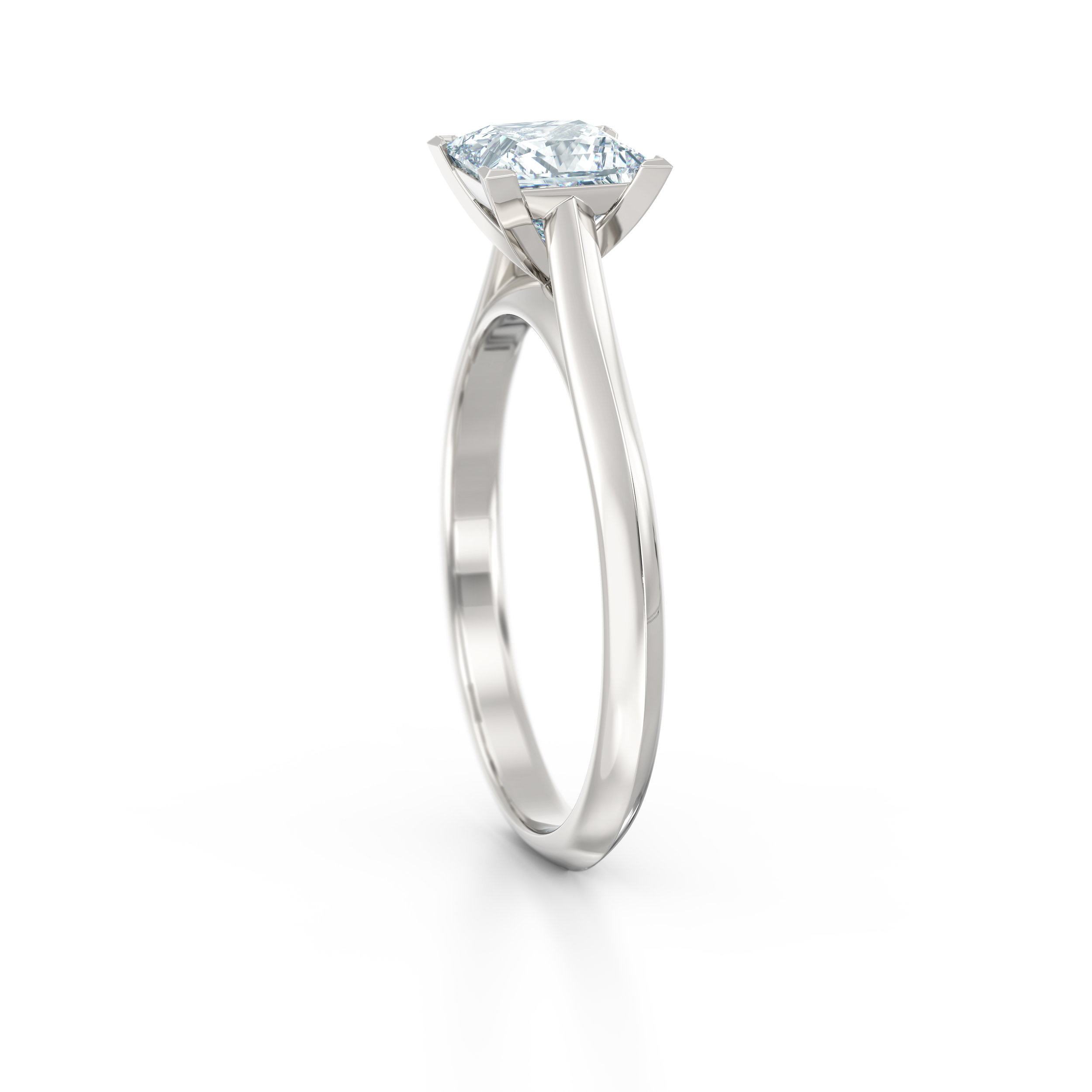 Princess Cut Solitaire Engagement Ring | Hatton Garden