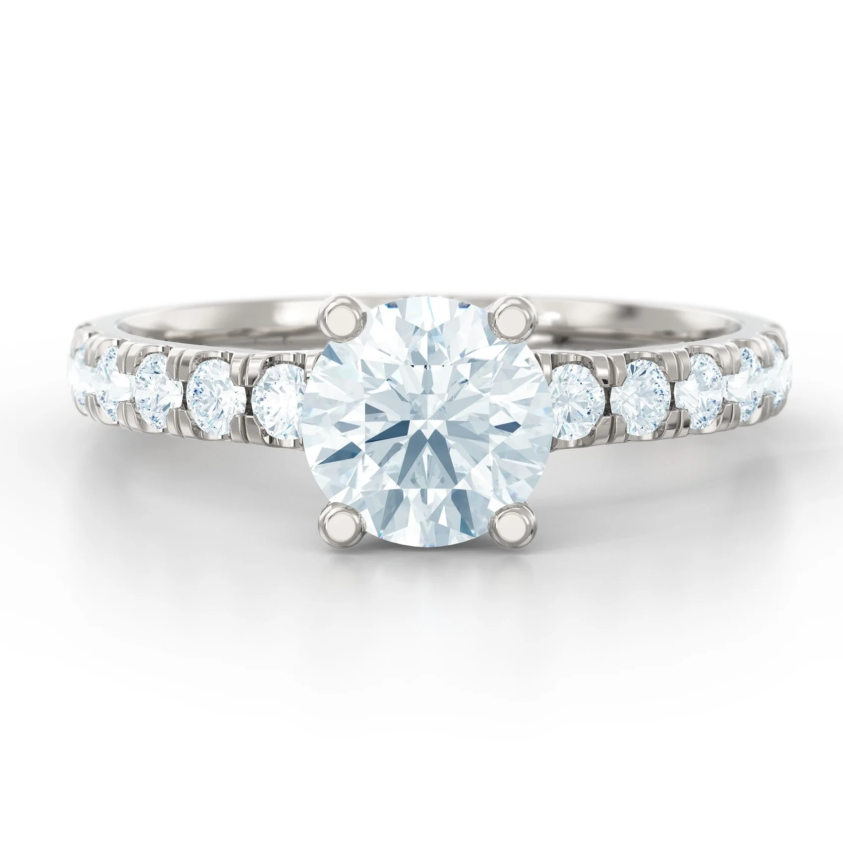 Split claw diamond shoulder