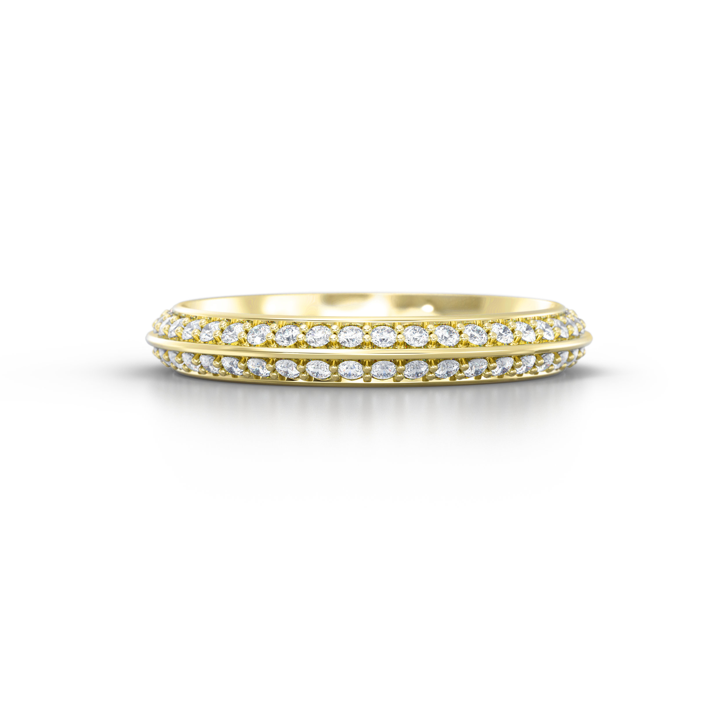 Double Row Knife Edge Eternity Ring | Hatton Garden