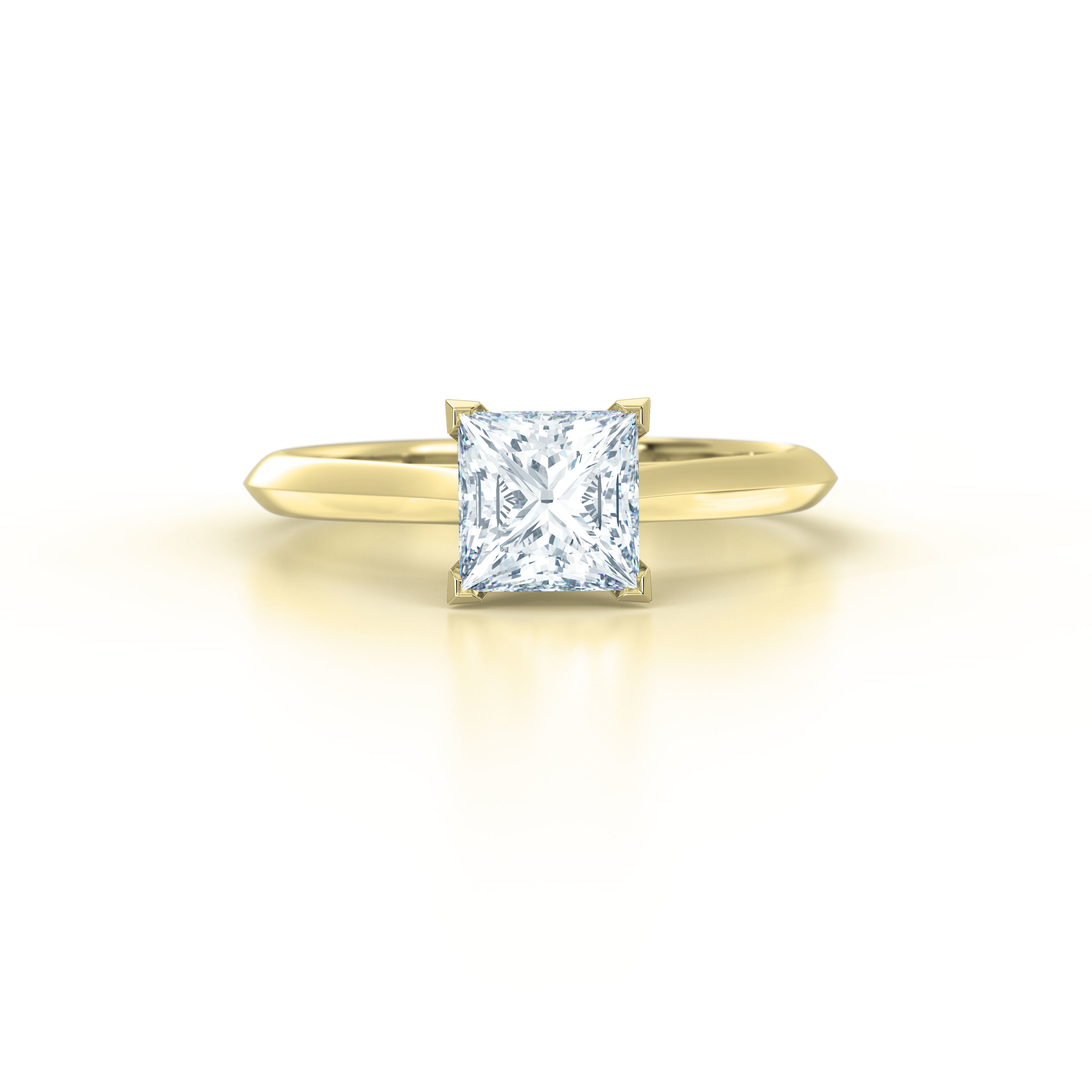 Princess Cut Solitaire Engagement Ring | Hatton Garden