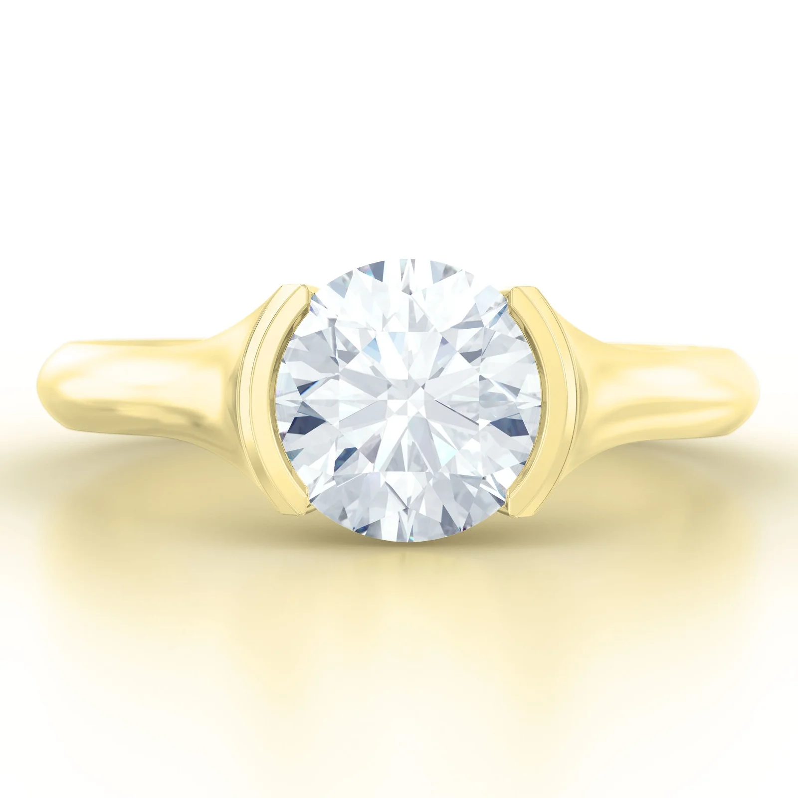 Rub over cut solitaire