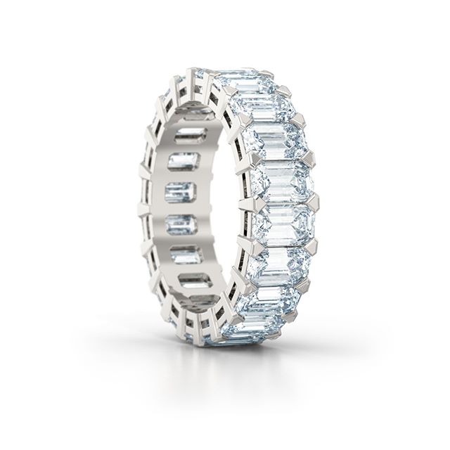 Designed for a returning client this week. A stunning emerald cut full eternity ring. Contact us today to book your complimentary design consultation at http://www.lovefinediamonds.co.uk 
#jewellers #hattongarden #london #wedding #weddinginspiration 