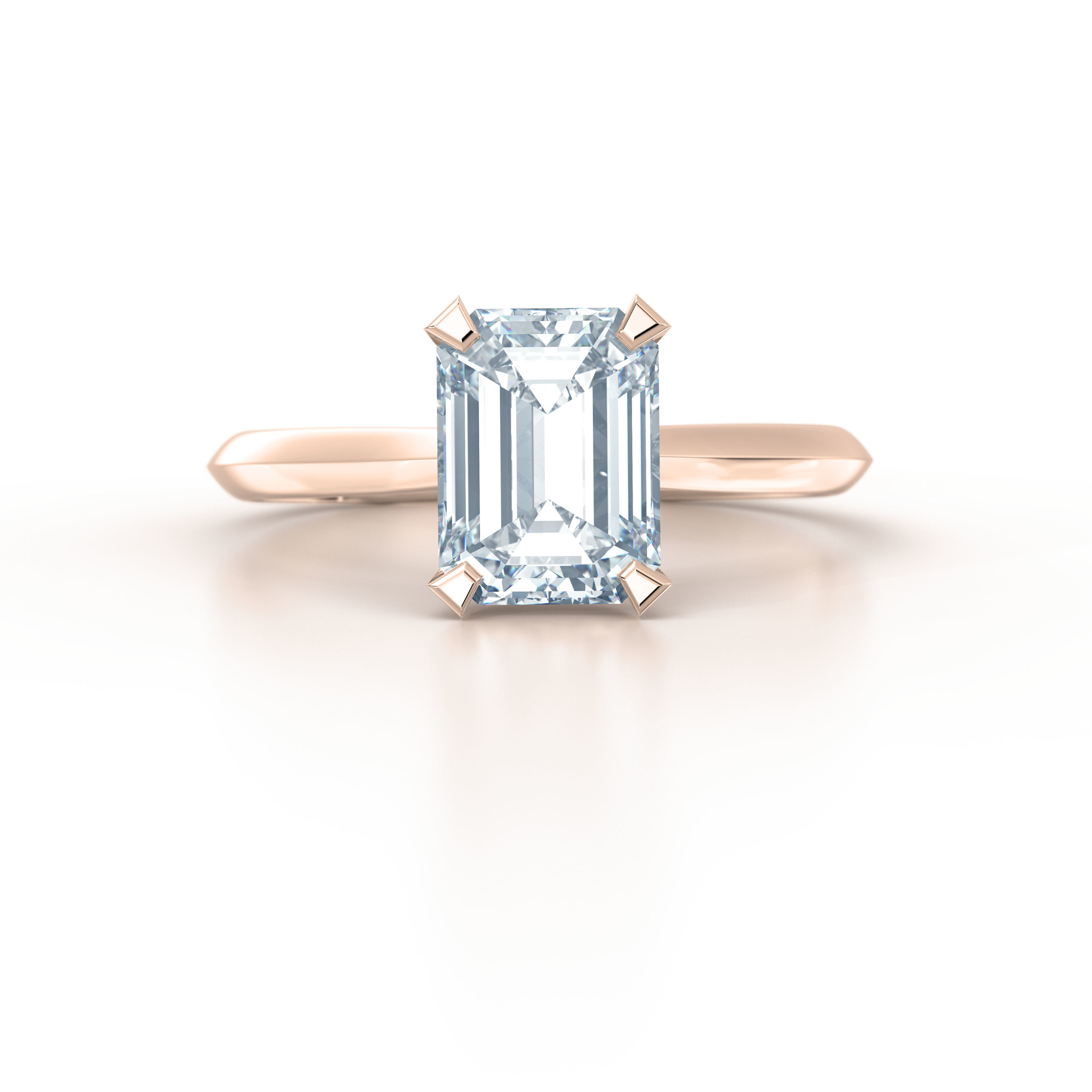 Emerald Cut Solitaire Engagement Ring | Hatton Garden