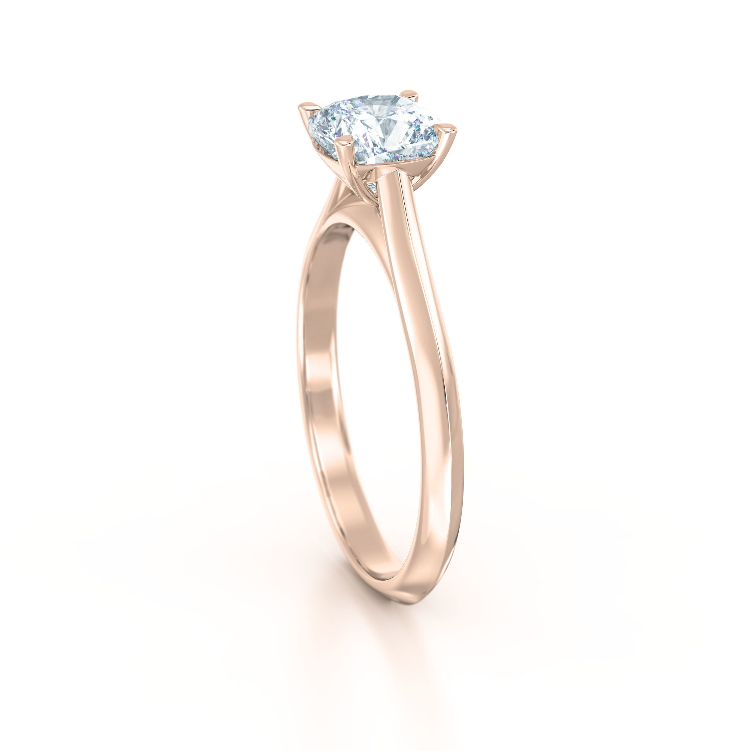 Cushion Cut Solitaire Engagement Ring | Hatton Garden