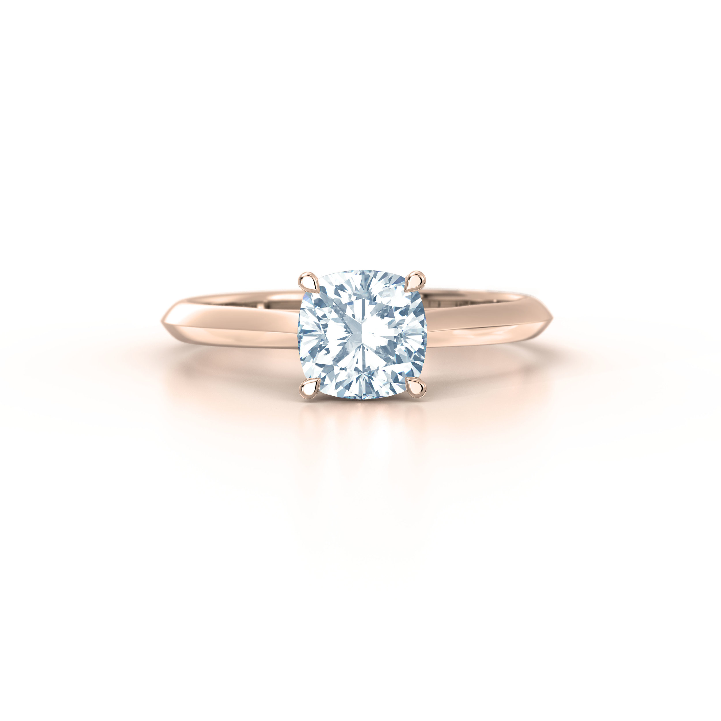 Cushion Cut Solitaire Engagement Ring | Hatton Garden