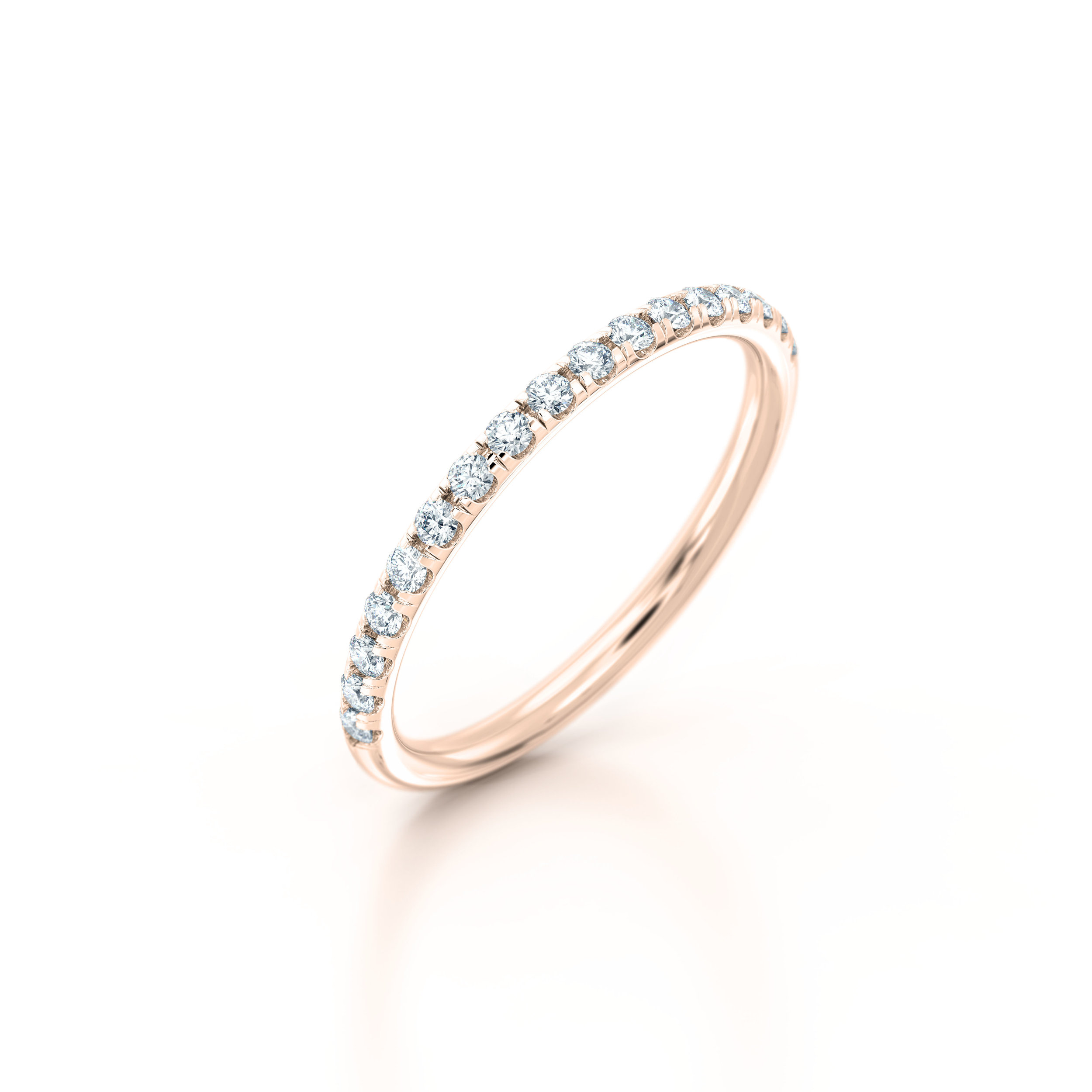 Split claw diamond eternity ring | Hatton Garden