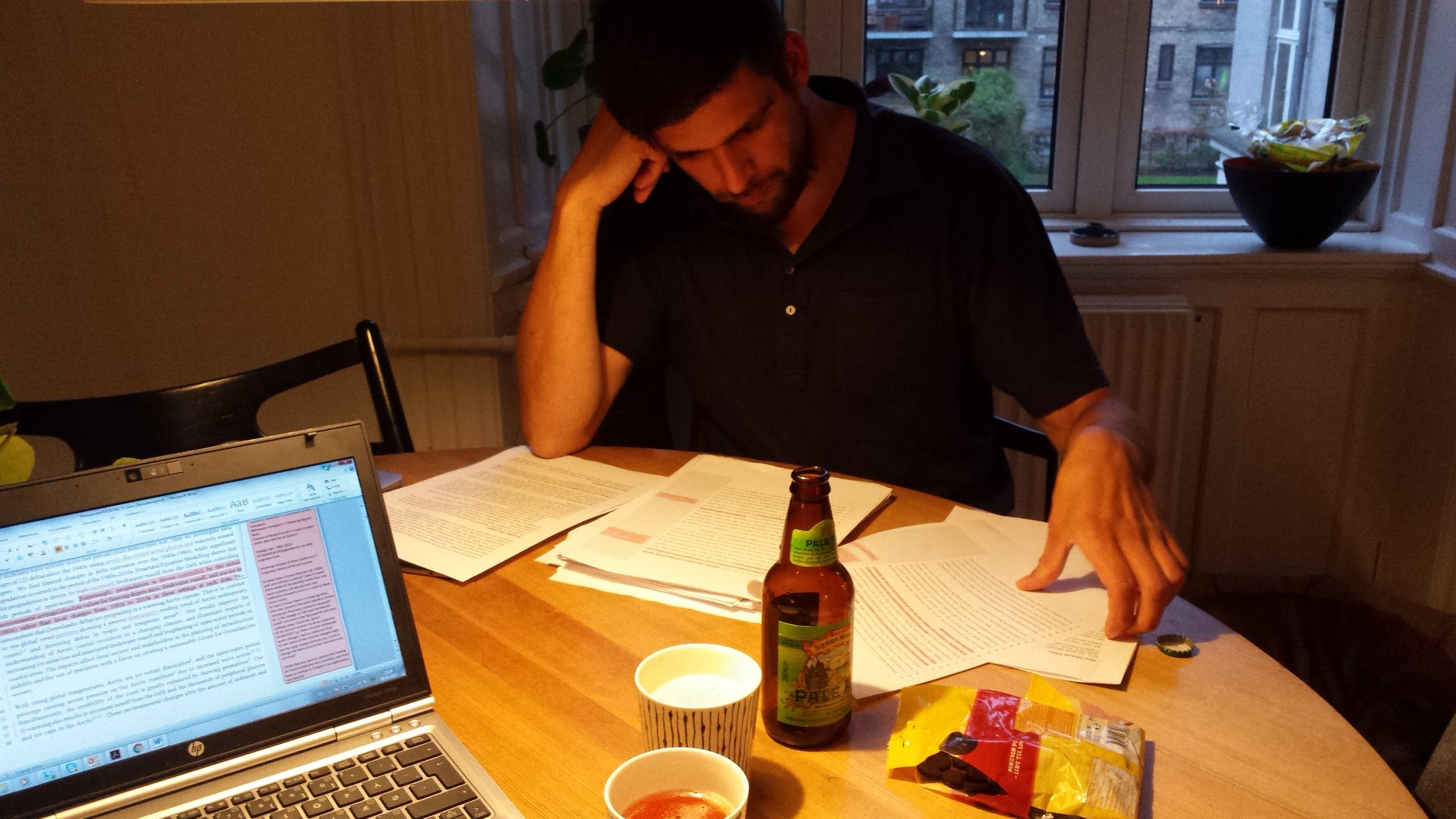 The long and winding submitting phase requires beer and licorice