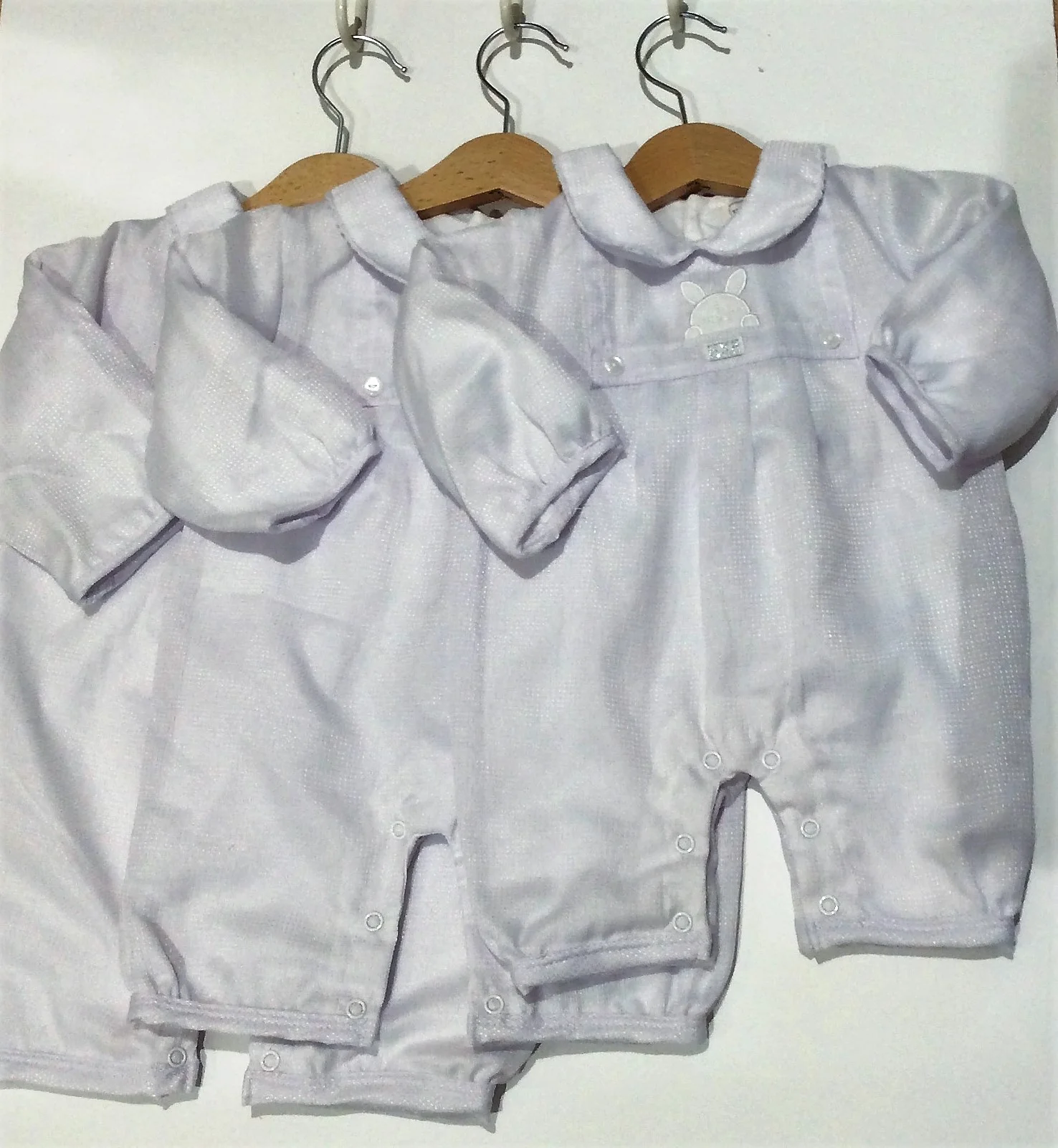 White waffle romper