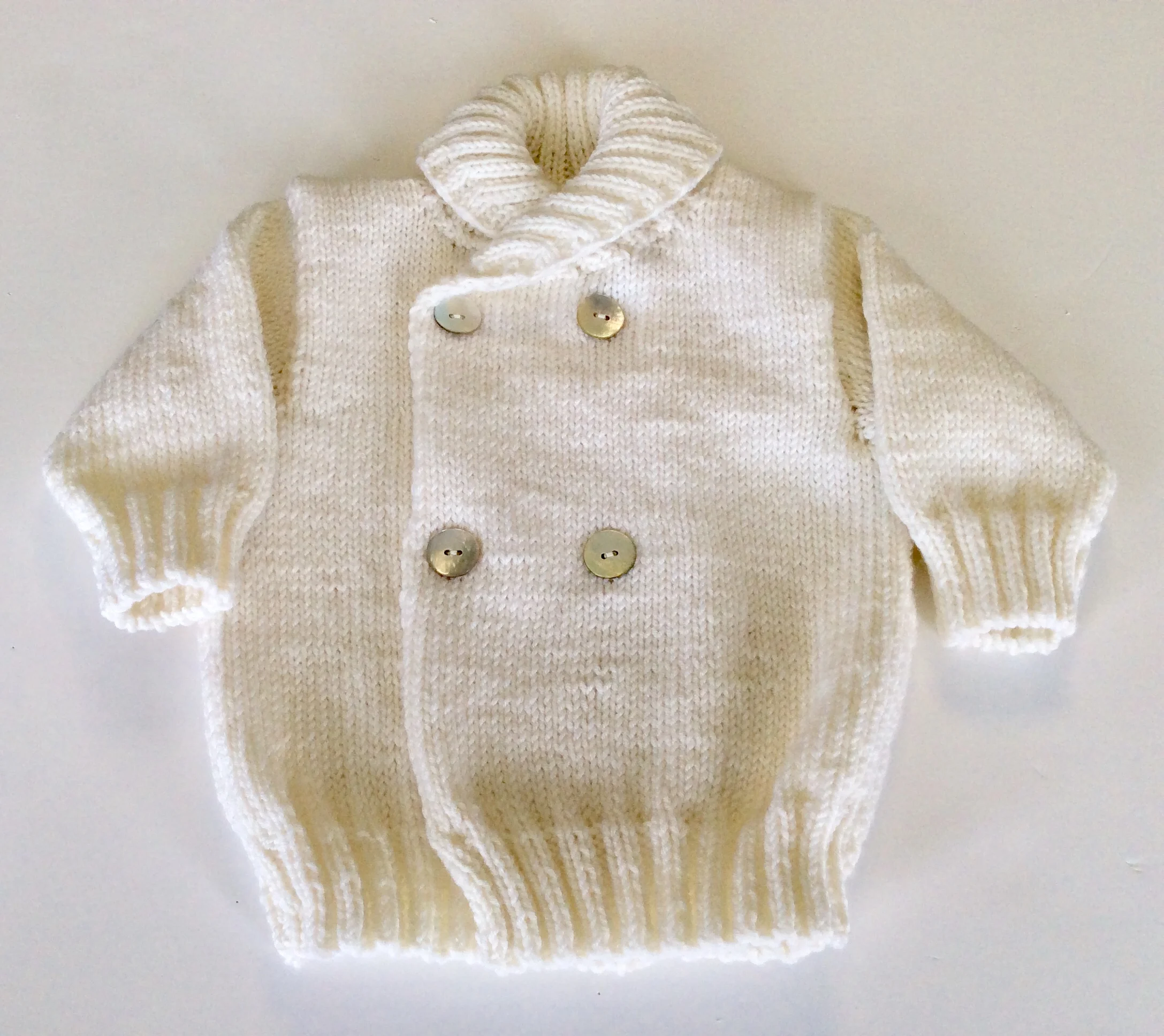 Hand knitted Baby coat