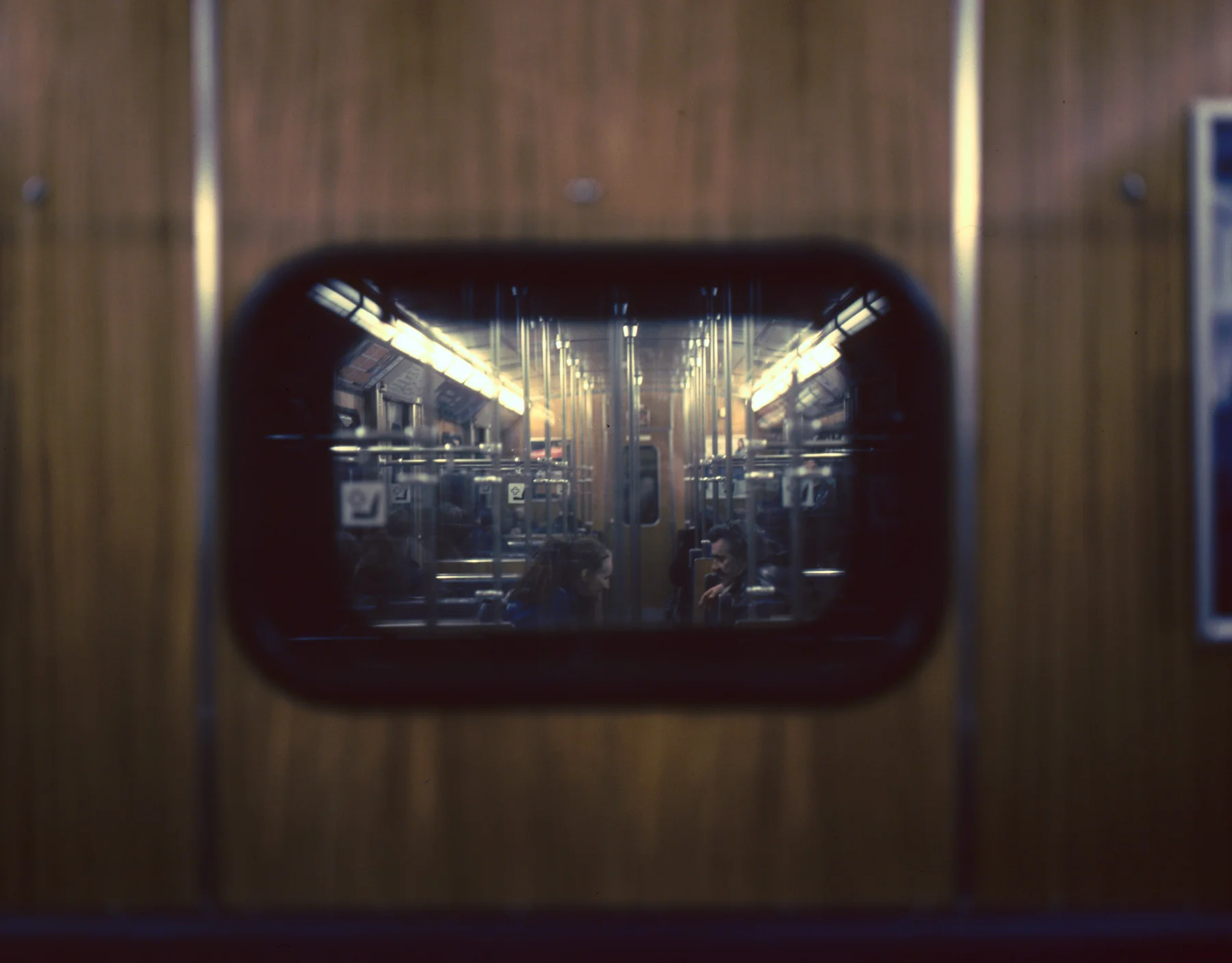 Exchanging stories in the Subway