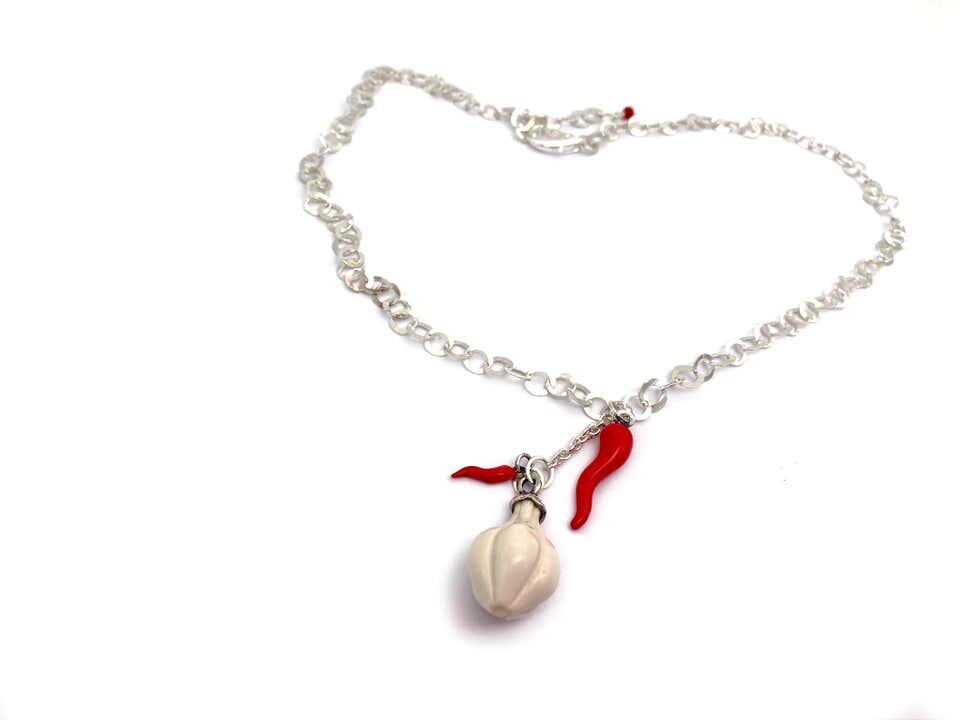 Garlic Pepper Talisman Necklace Aureus Boutique