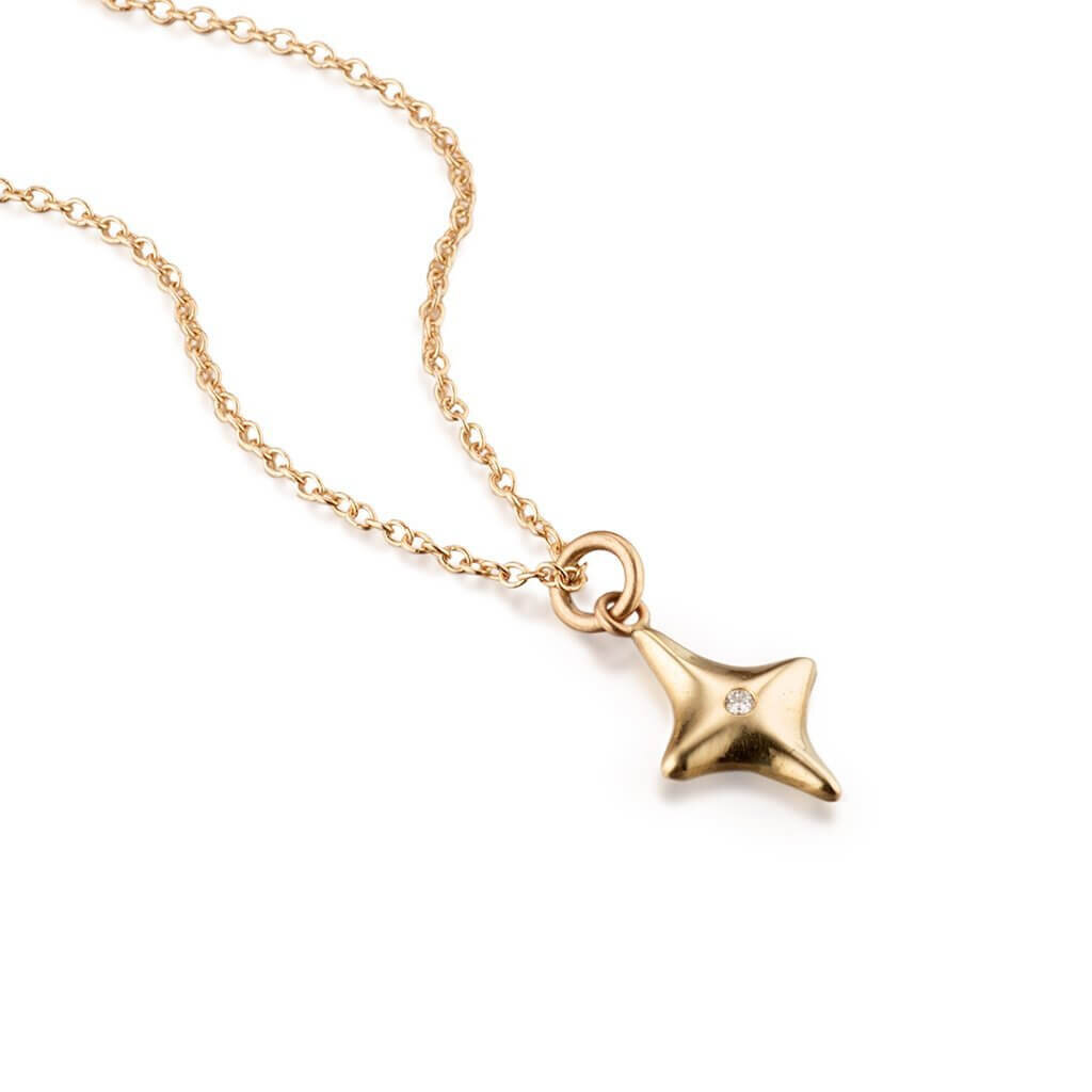Petite North Star Diamond Necklace 