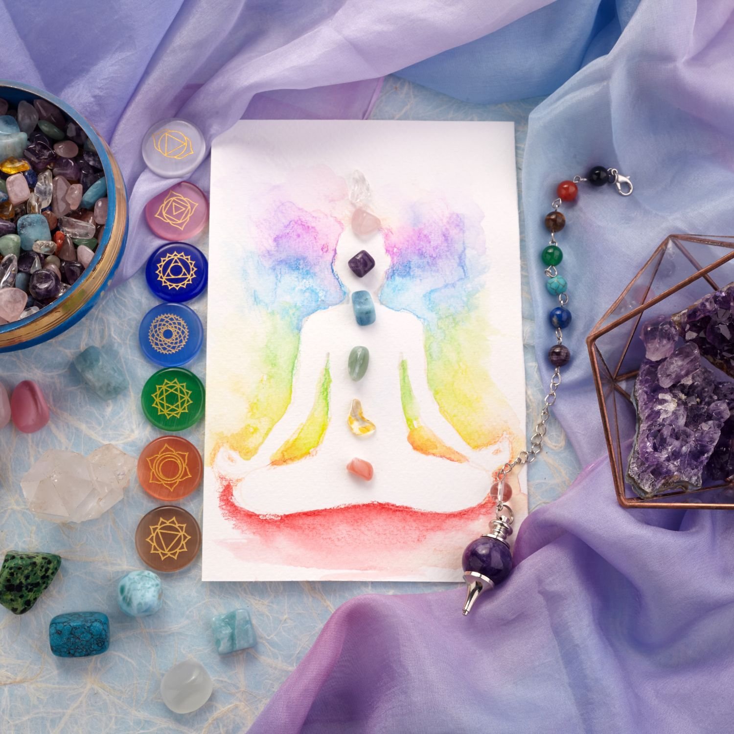 What's the link between the 7 Chakras and Gem Therapy?