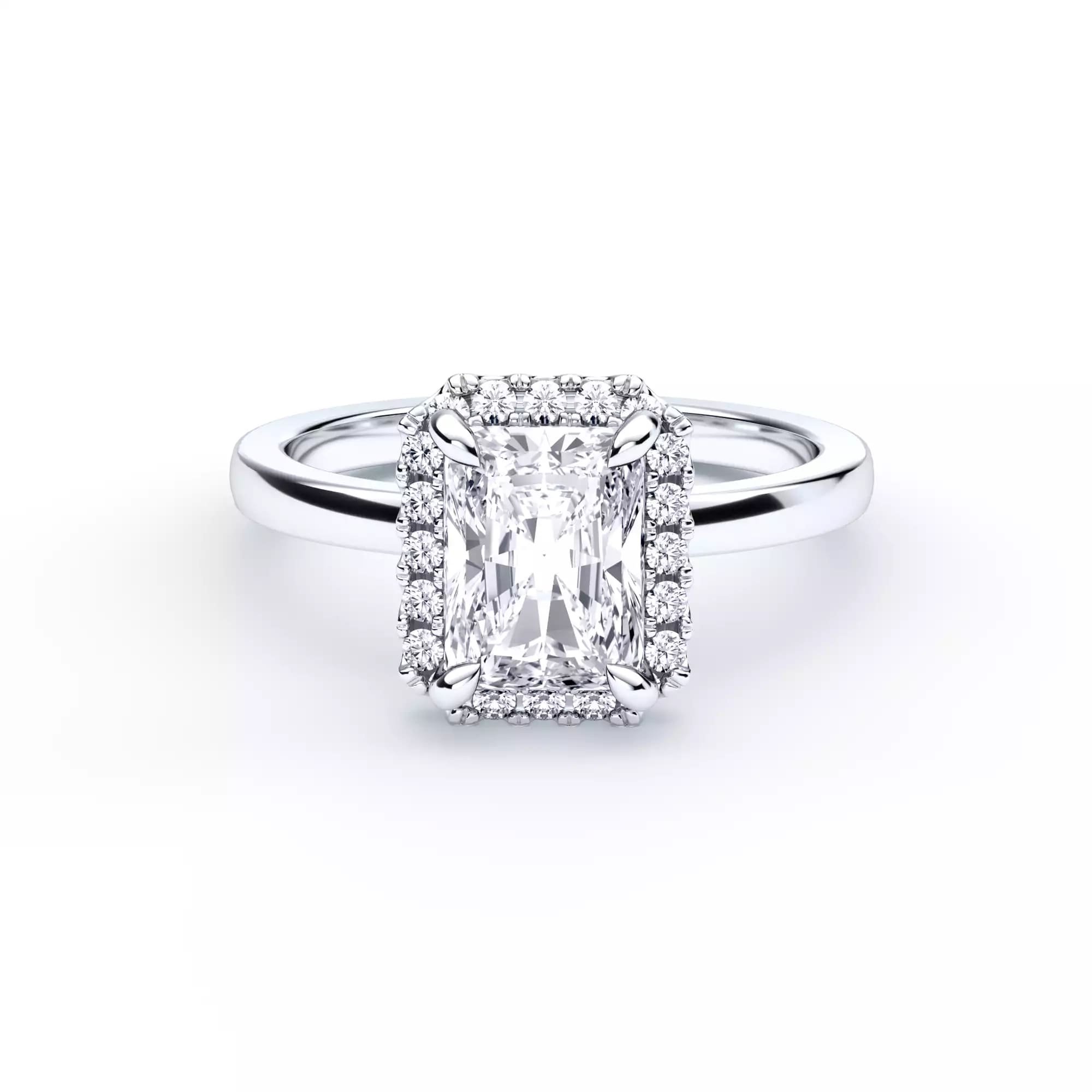 Engagement Rings For Women,Silver Promise Rings For Her,Diamond Plum  Blossom Cut Ring - Walmart.com