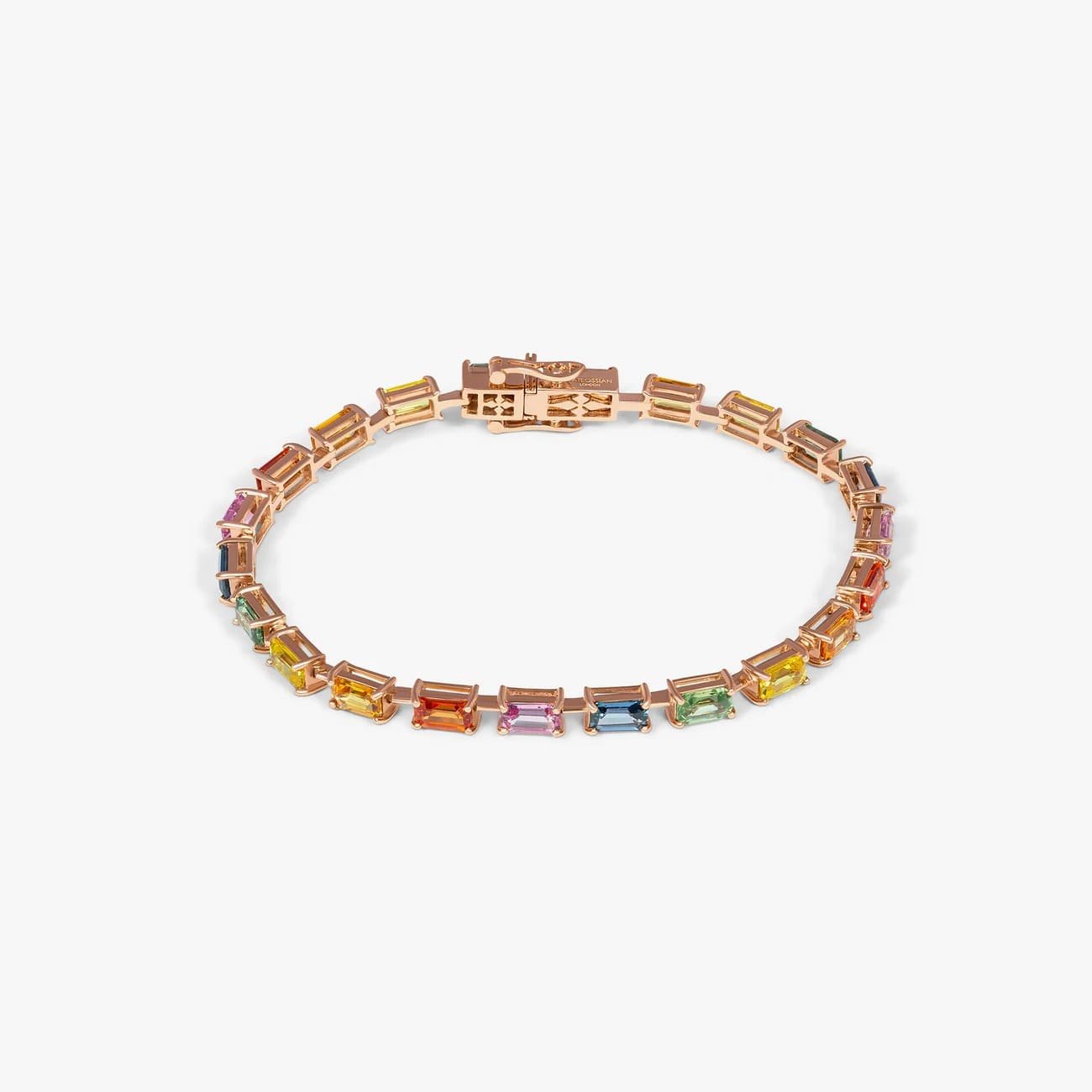 Multi Colour Arcobaleno Sapphire Bracelet | Aureus Boutique