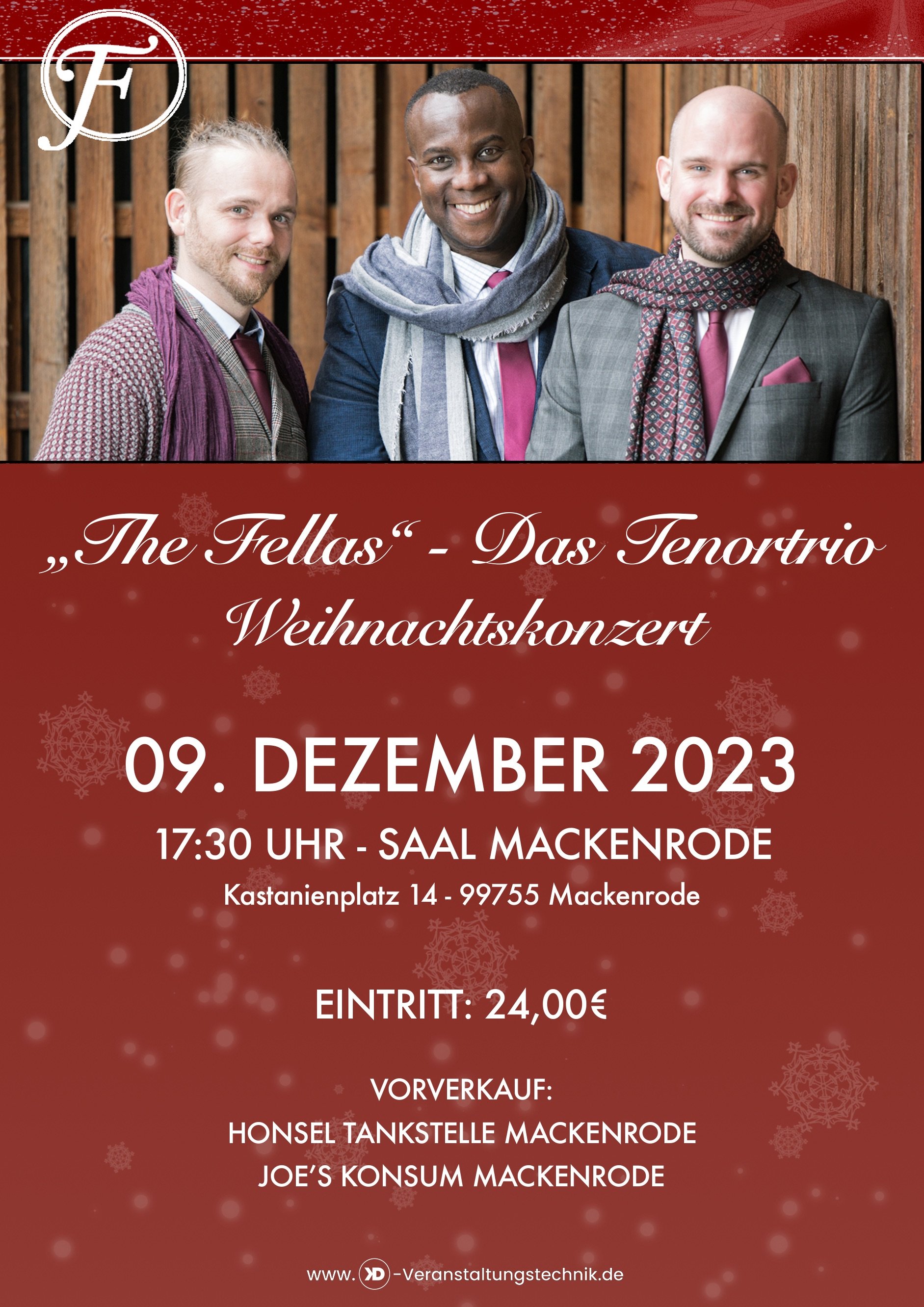 Weihnachten mit den Fellas das Tenortrio Pop bis Klassik Mackenrode 23