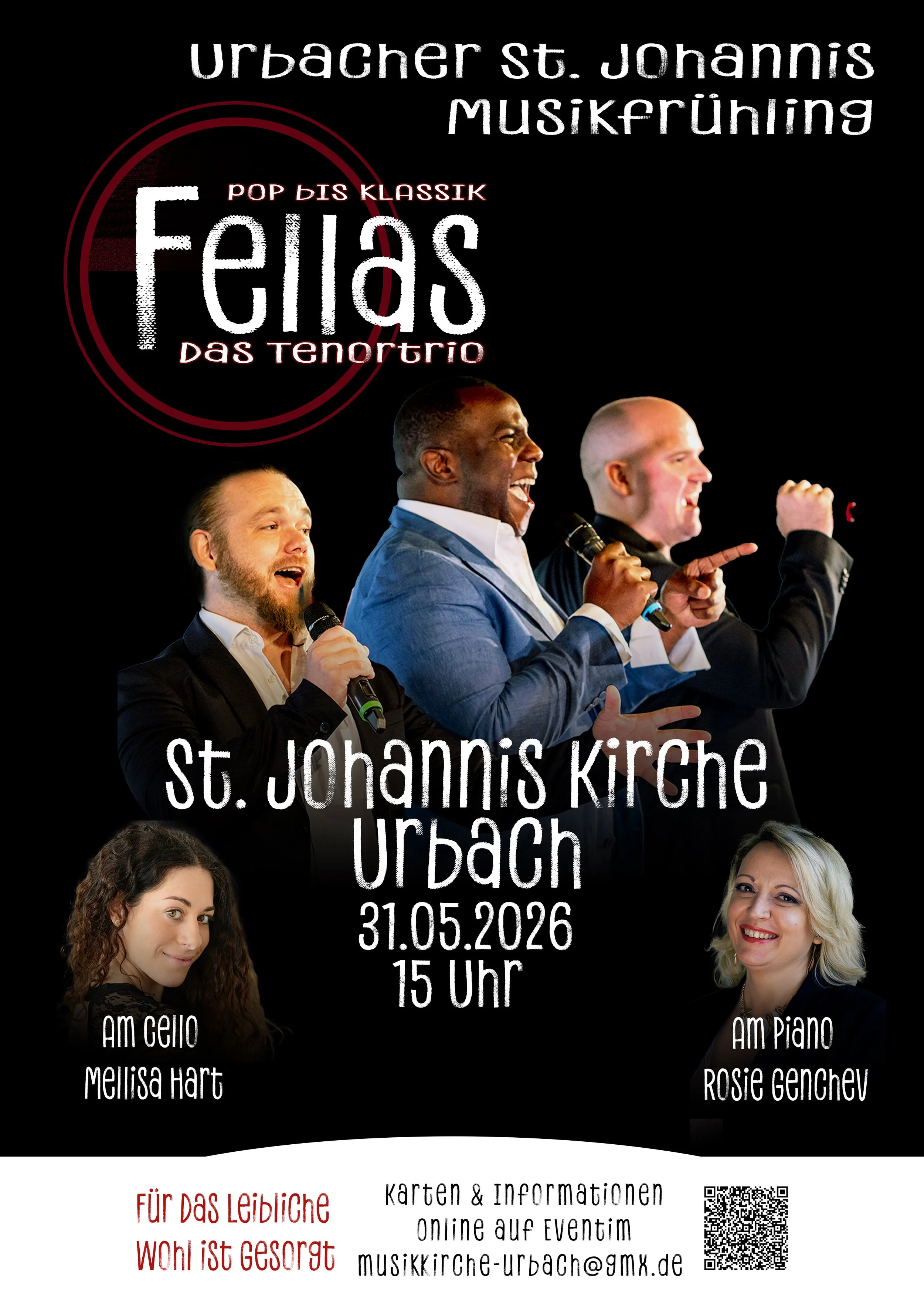 Fellas das Tenortrio von Pop bis Klassik in Urbach