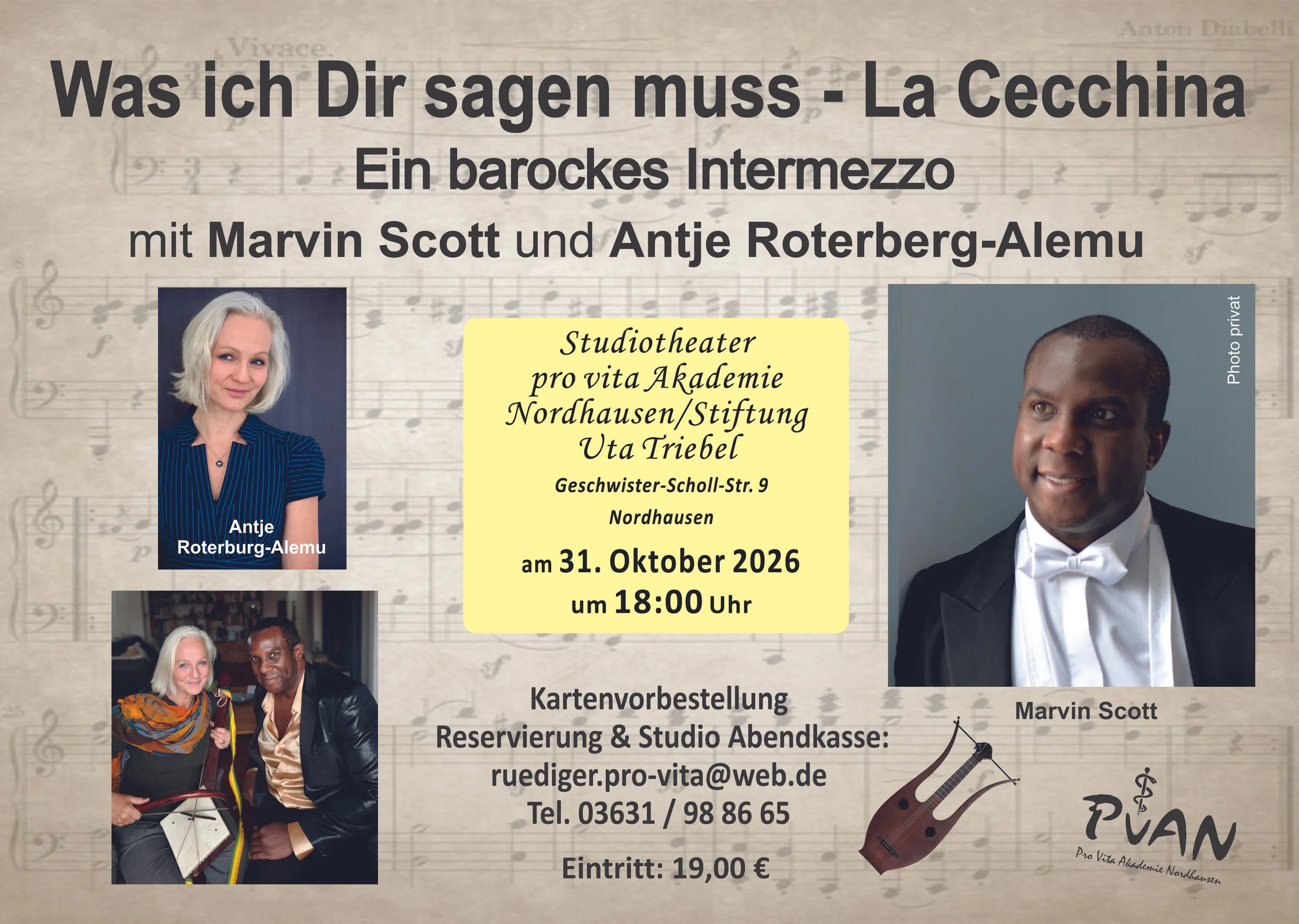 La Cecchina - Ein barockes Intermezzo - &nbsp;mit Marvin Scott und Antje Rotterberg