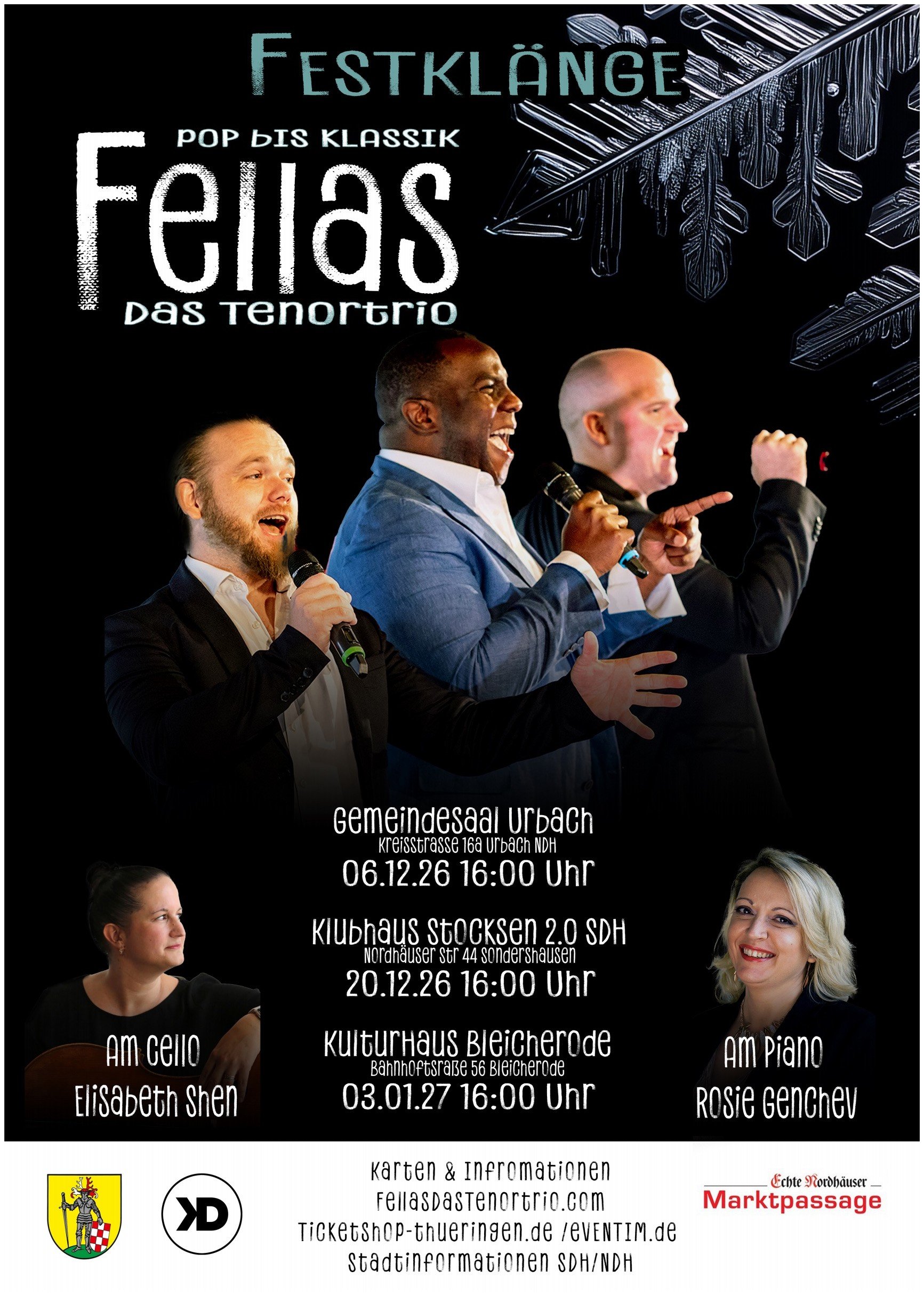 Festklänge Fellas das Tenortrio von Pop in Urbach 2026