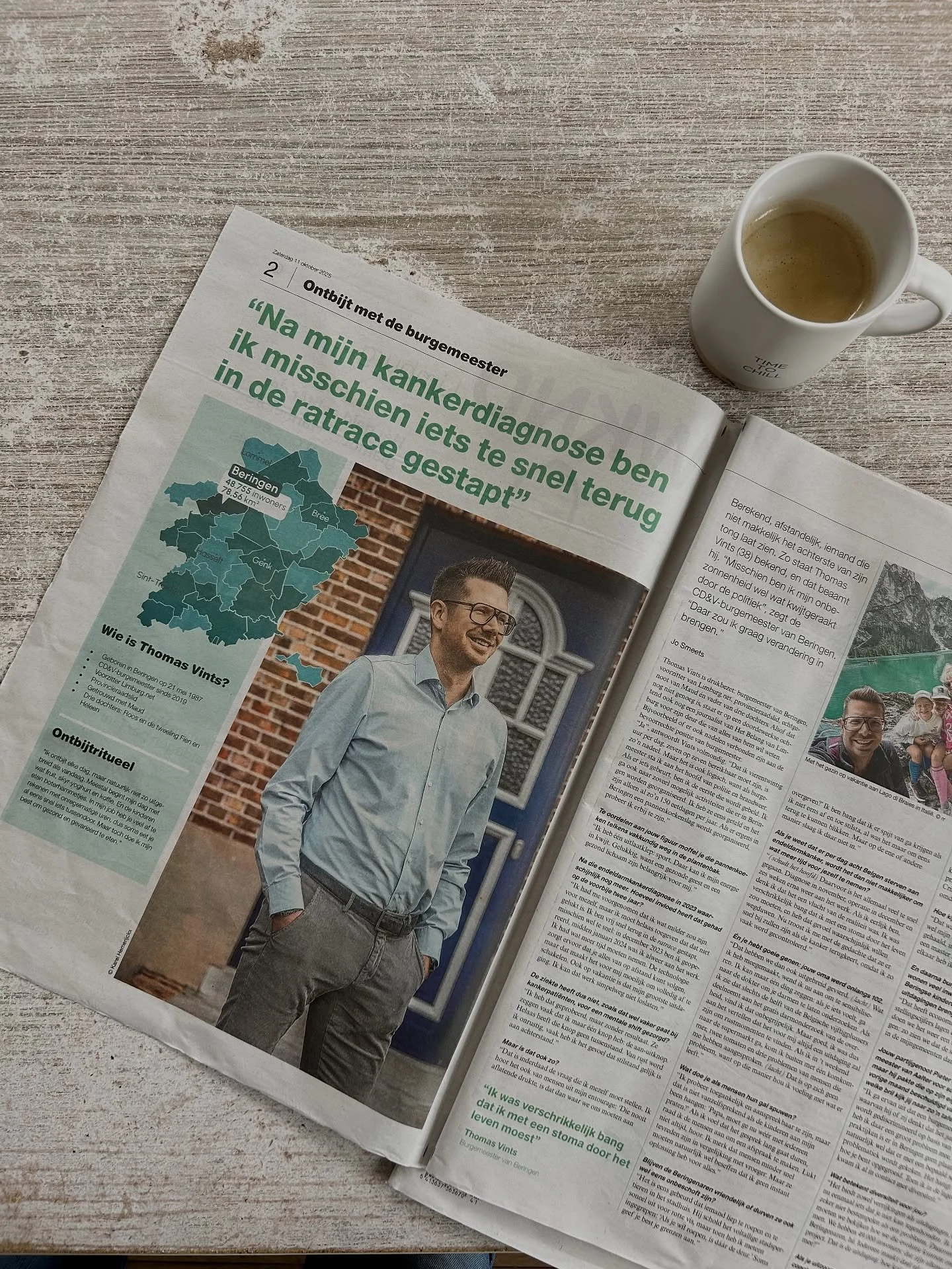 Weekendlectuur. ☕

Een interview over hoe je 24/7 burgemeester bent, over hoe onrustig rust me maakt, mijn studententijd, en waarom ik aan journalisten niet snel het achterste van mijn tong laat zien. 😜