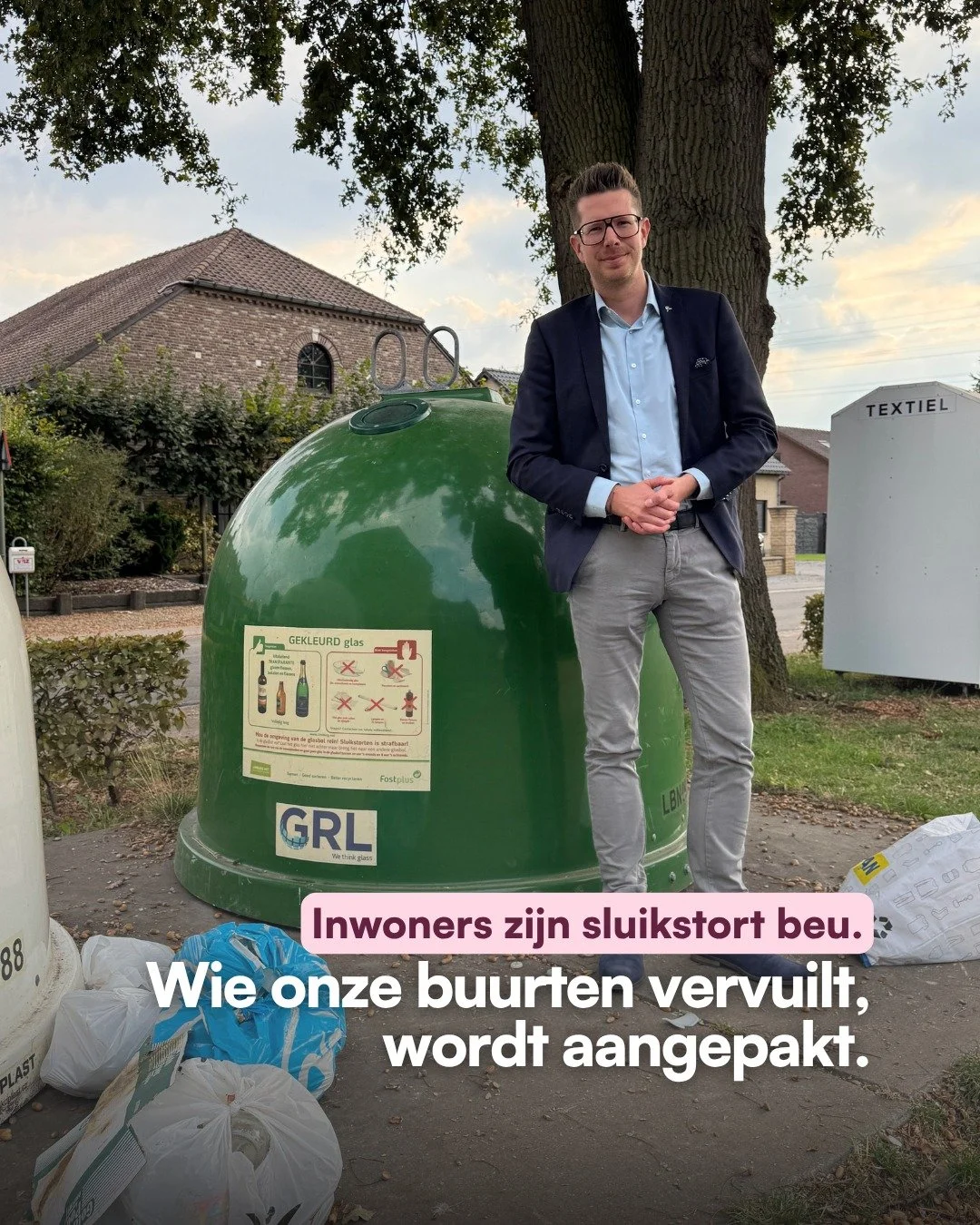 Steeds meer inwoners ergeren zich aan sluikstort en maken er ook melding van.🤝 Terecht, want iedereen wil wonen in een propere en aangename buurt.

Daarom treden we gericht op tegen wie onze openbare ruimte bewust vervuilt. Dankzij meldingen van inw