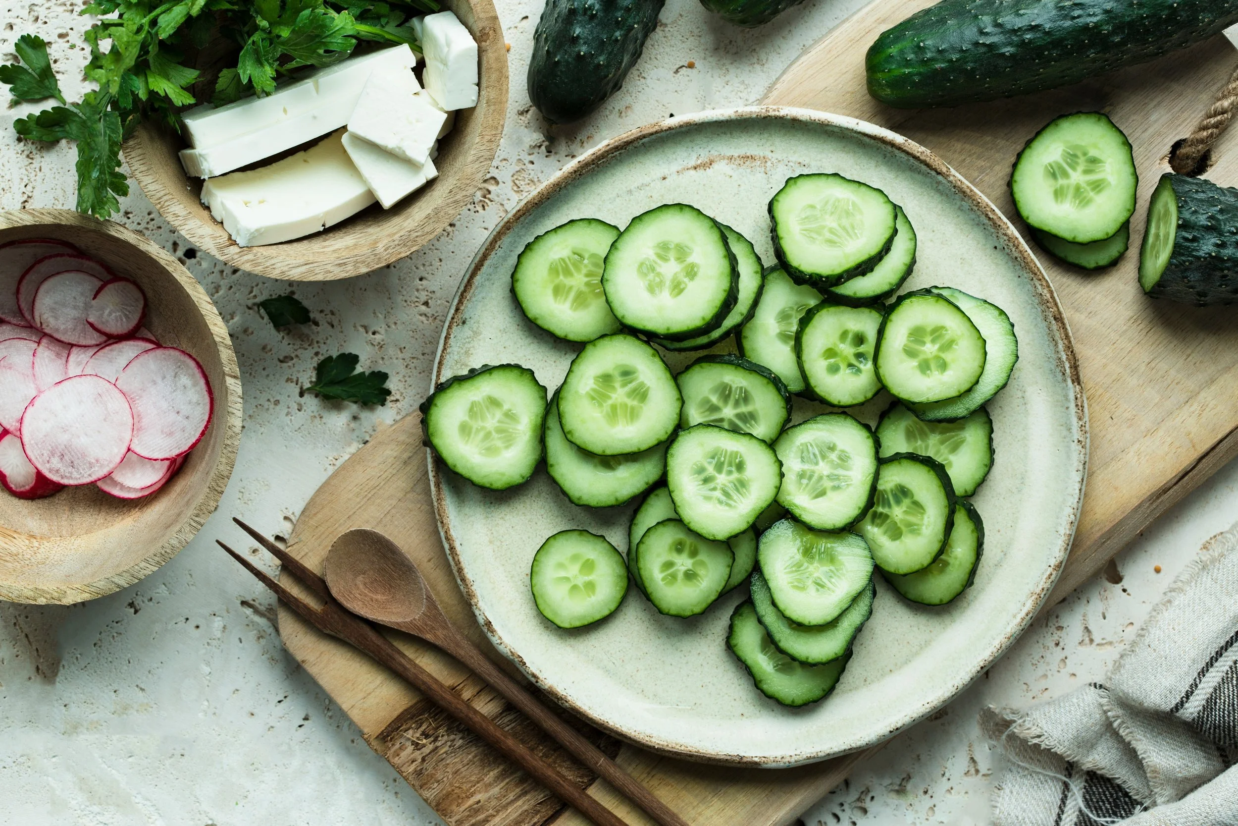 Salade de concombres asiatiques