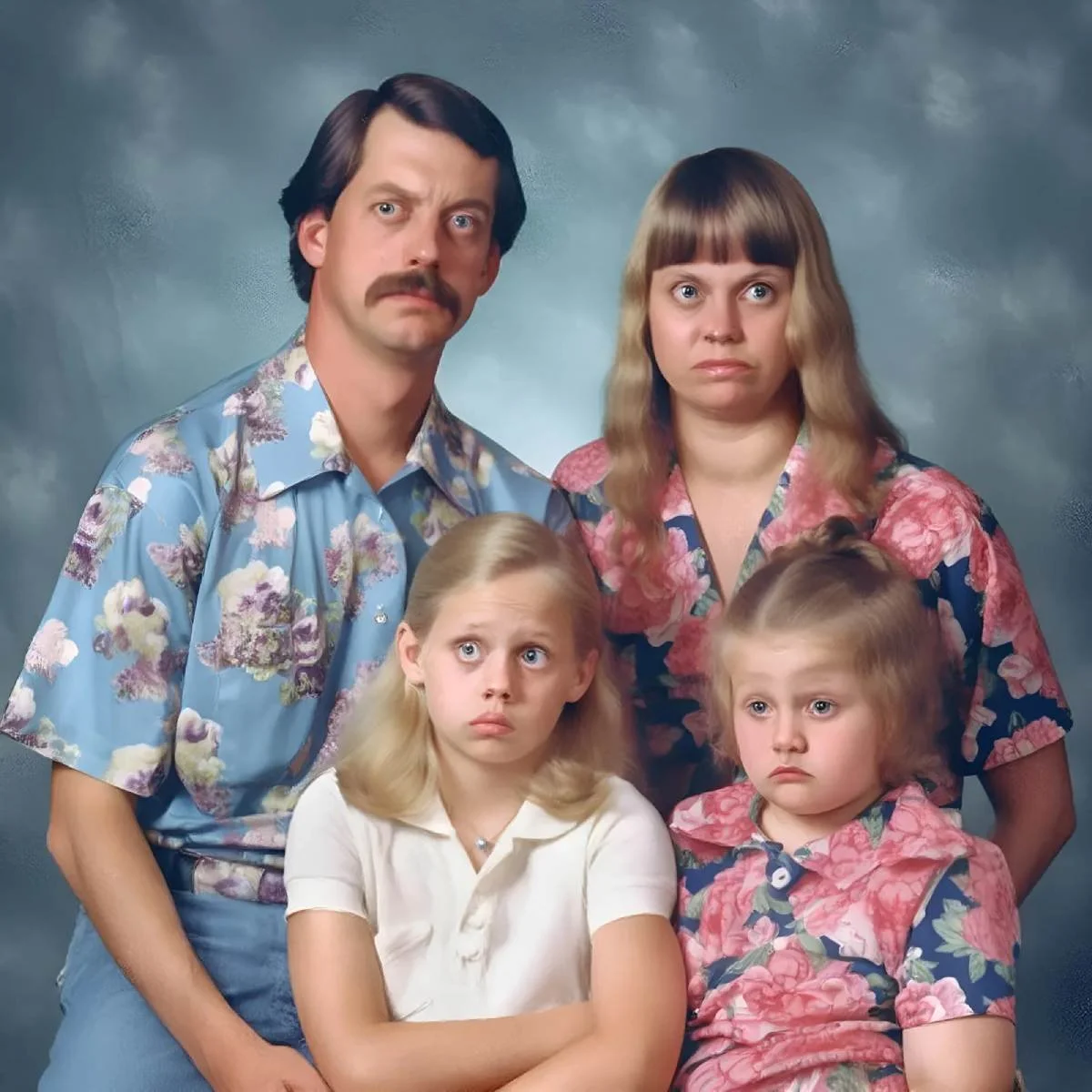 ouders waren eigenlijk al uit elkaar. gebroken gezin.