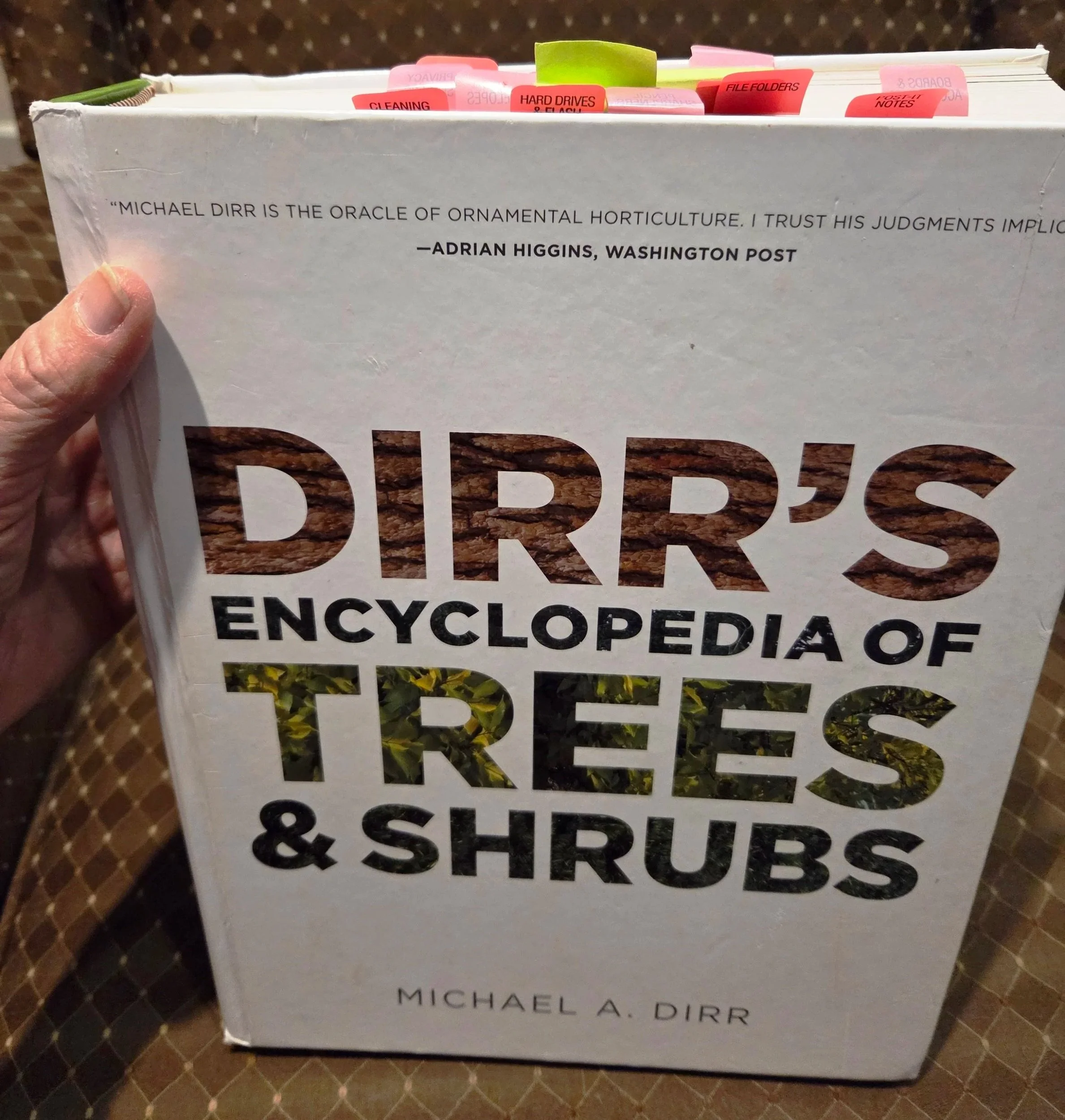 White book showing use and bookmarks