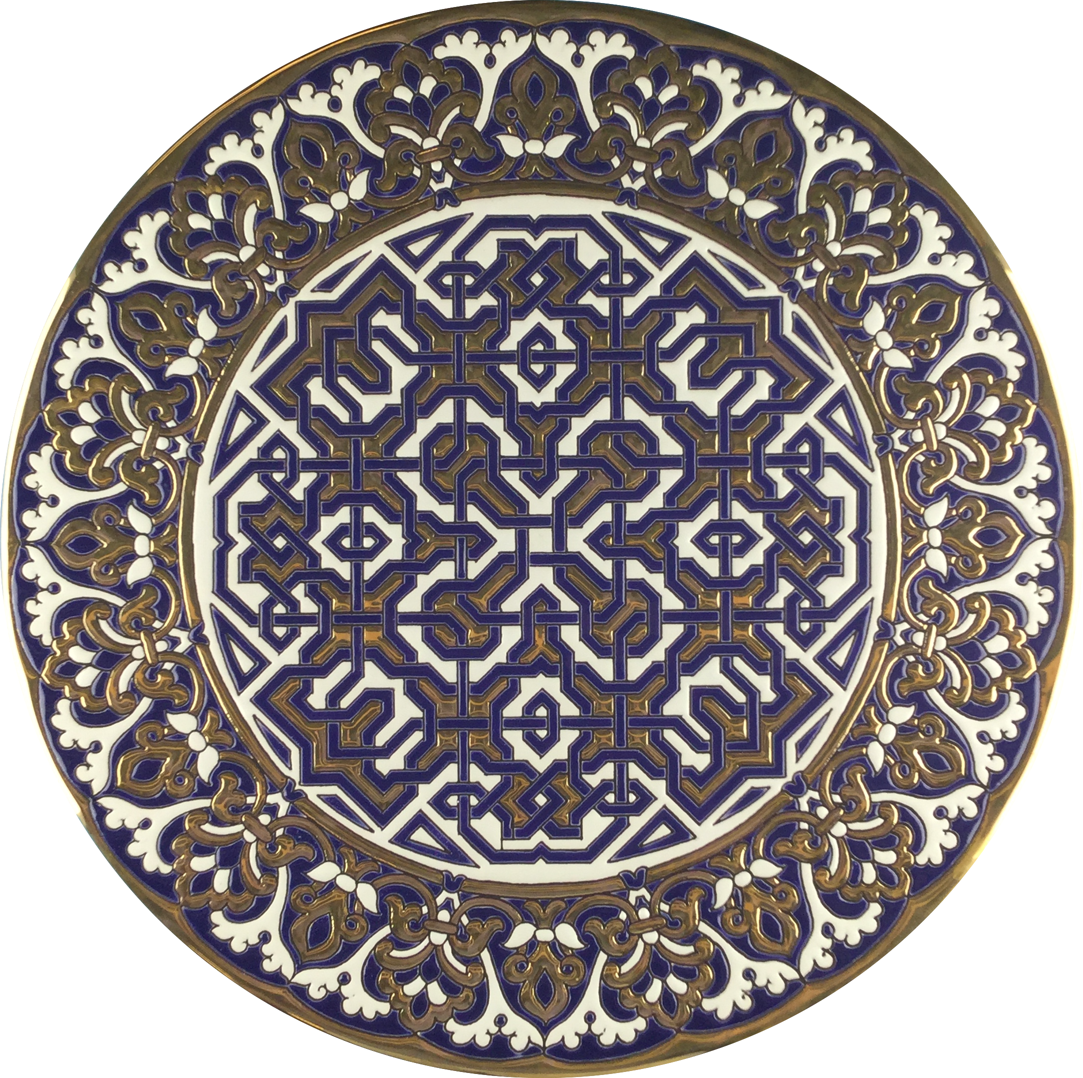 Plato Especial 42 cm Llaves Azul.png