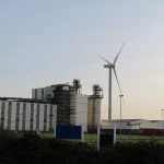 Industrial site wind turbine
