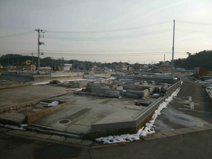 Figure 9 - Devastated urban area near Onagawa