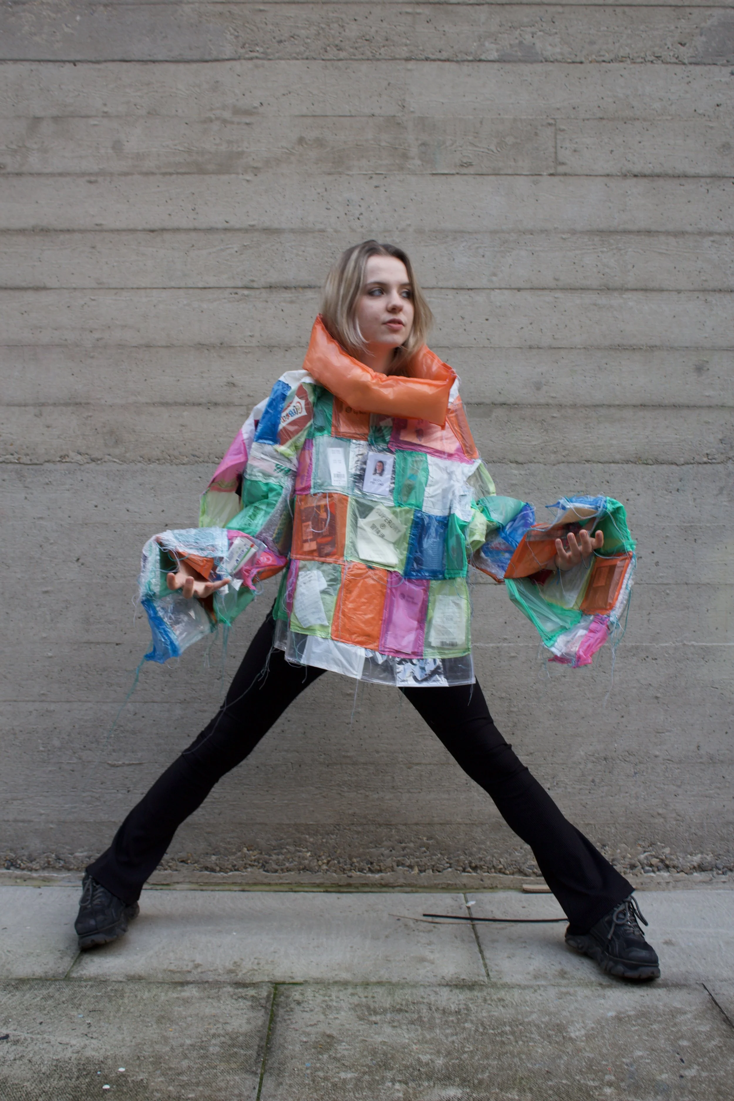 CJ: FEATURES : Wearable coat made out of collected rubbish - Inspired by 'SOMEONES RUBBISH' made by Kiko Townsley