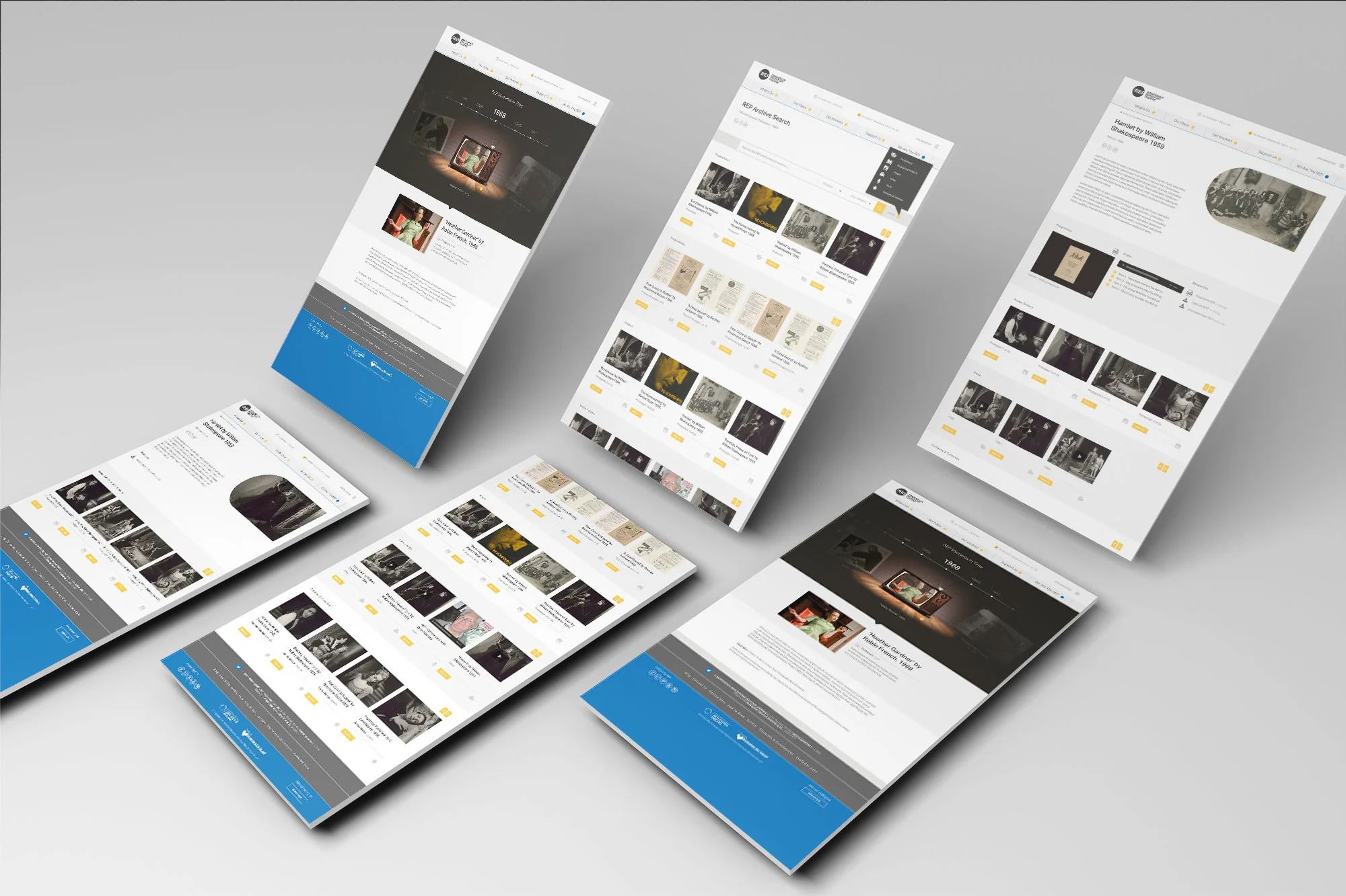 Rep interactive timeline and searchable archive