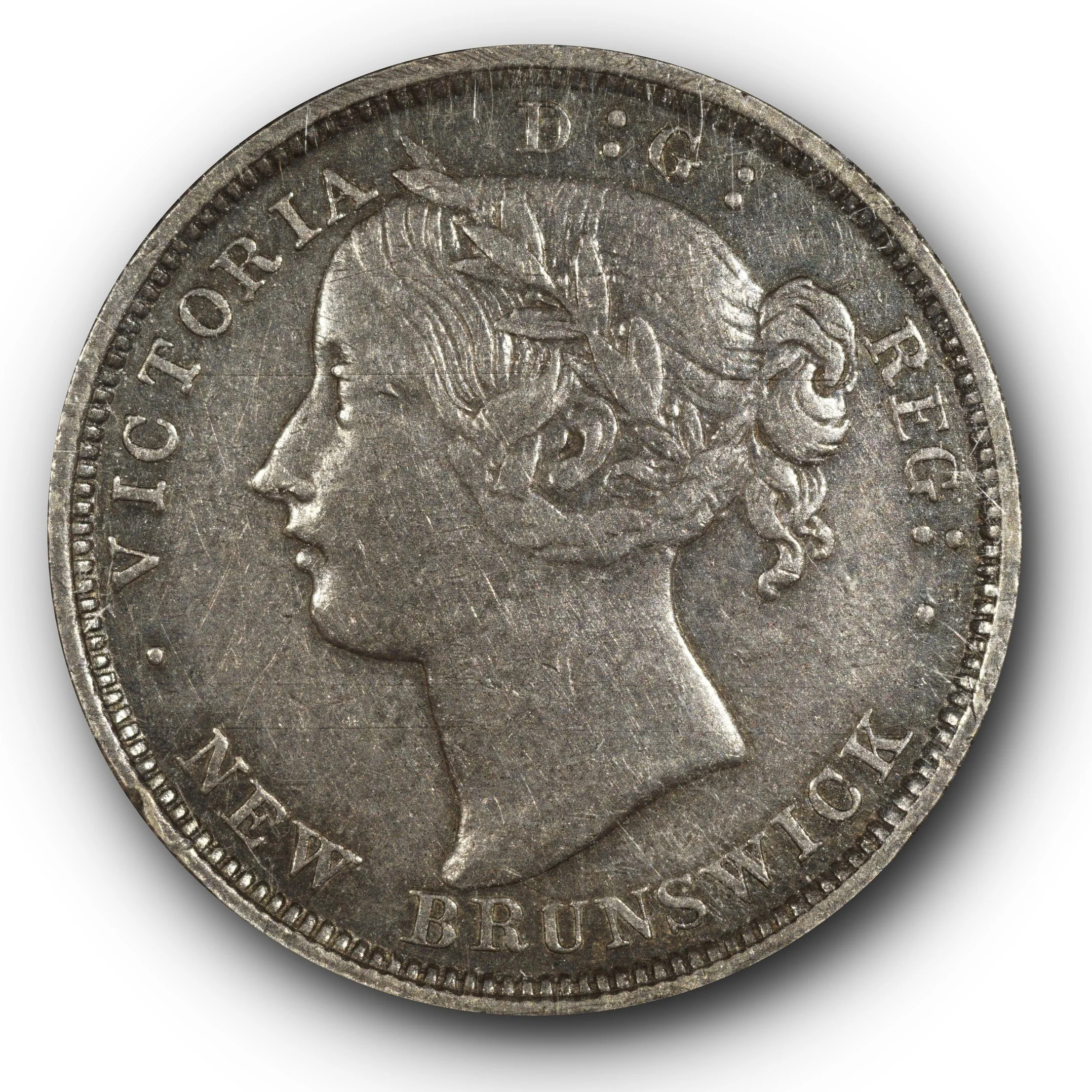 1864 New Brunswick 20 Cents VF30 ICCS